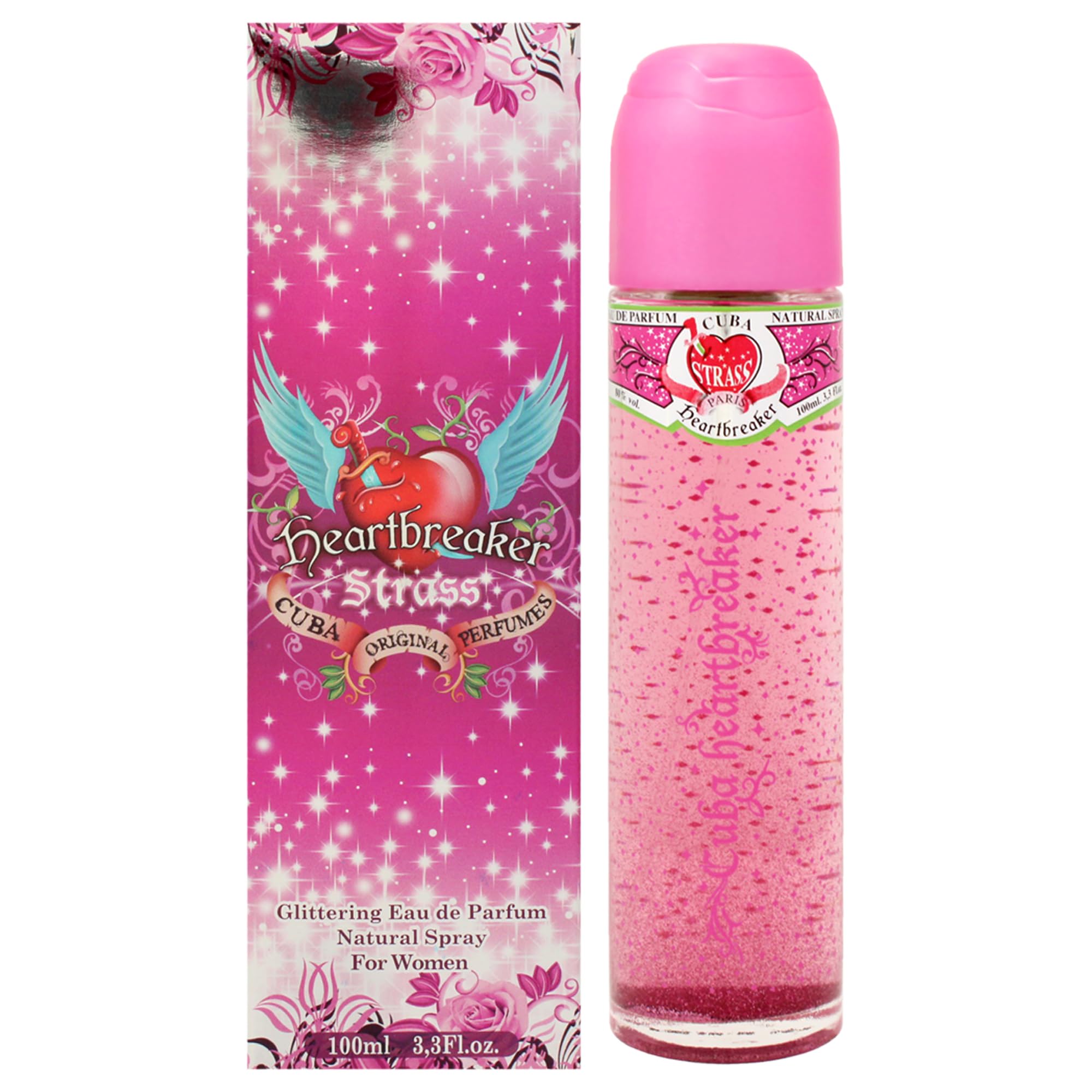Foto 2 pulgar | Perfume Cuba Cuba Strass Heart Breaker Eau De Parfume, 100 Ml - Venta Internacional.