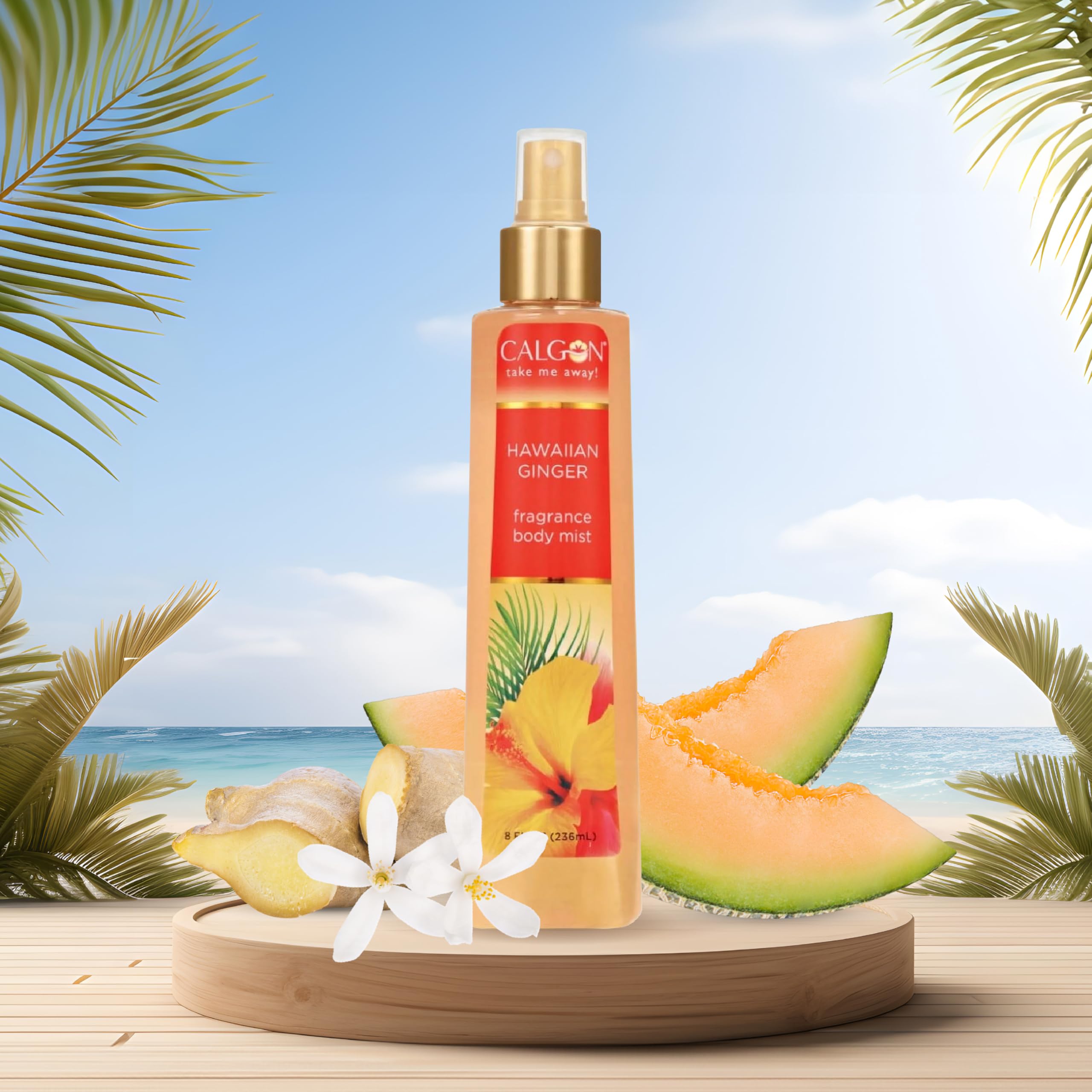 Foto 8 pulgar | Bruma Corporal Con Fragancia Calgon Hawaiian Ginger 240 Ml - Venta Internacional.