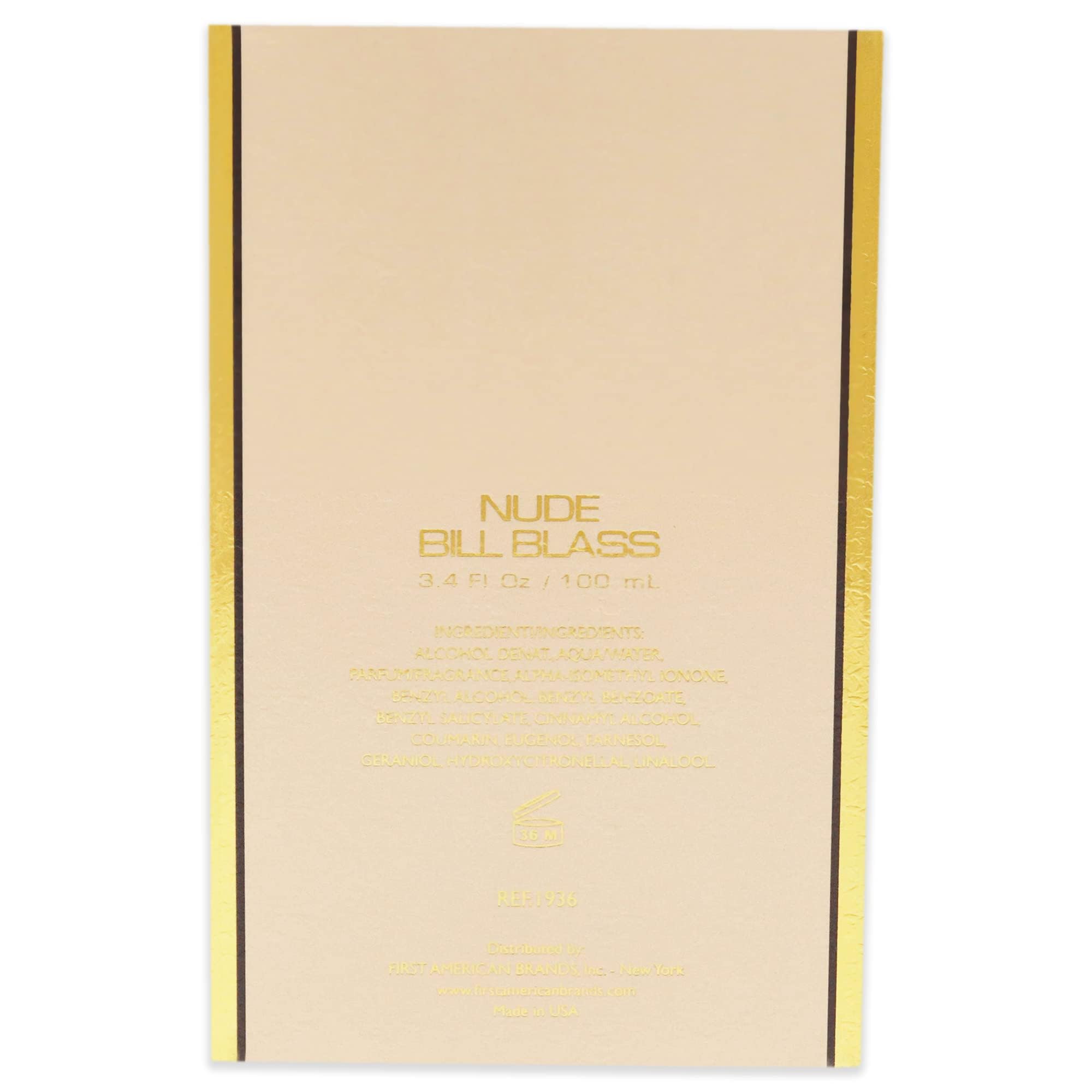 Foto 7 pulgar | Perfume Bill Blass Nude Eau De Cologne 100 Ml Para Mujer - Venta Internacional.