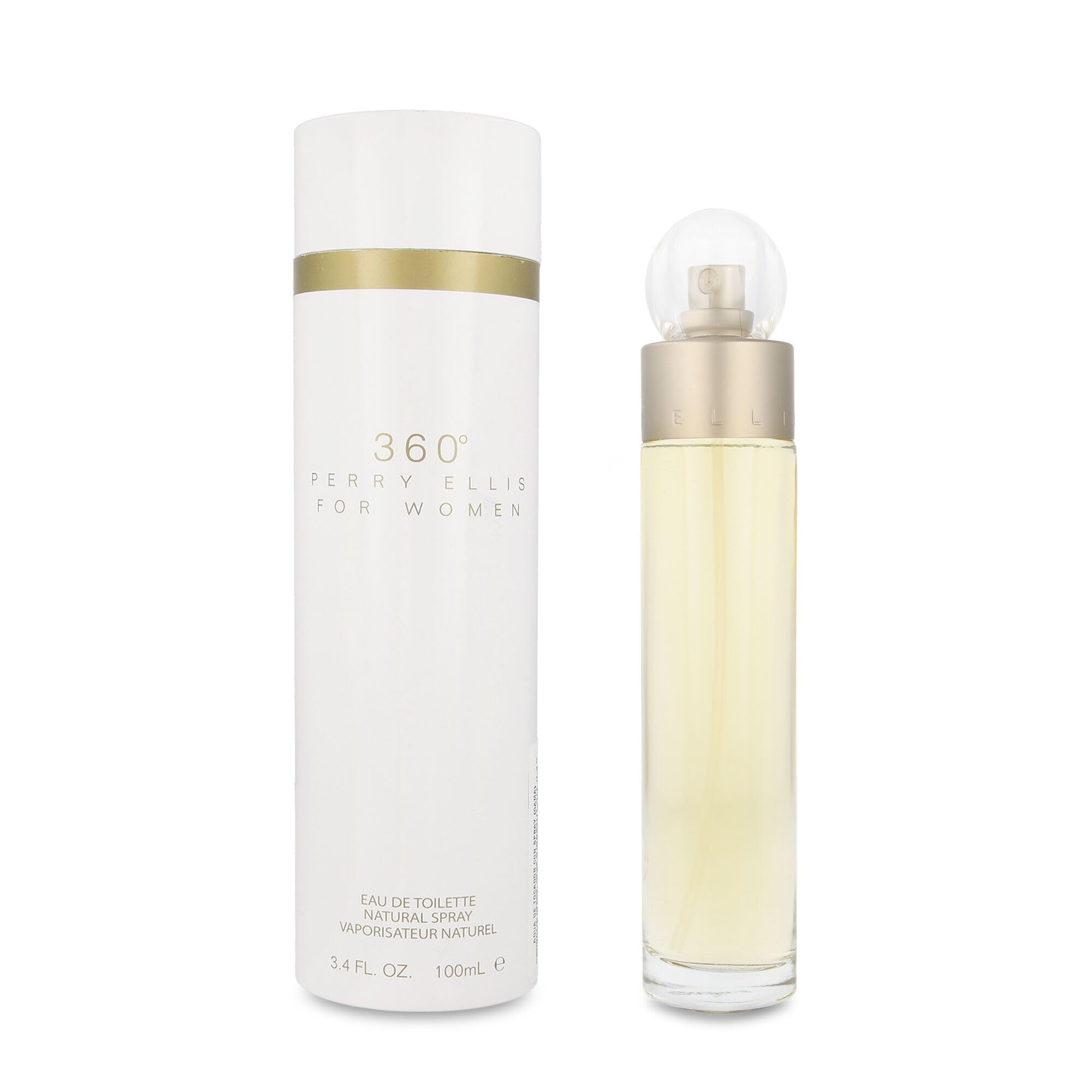 Eau De Toilette En Aerosol Perry Ellis 360, 3.4 Oz/100 Ml Para Mujer De 3.4 Onzas Líquidas, Blanco - Venta Internacion
