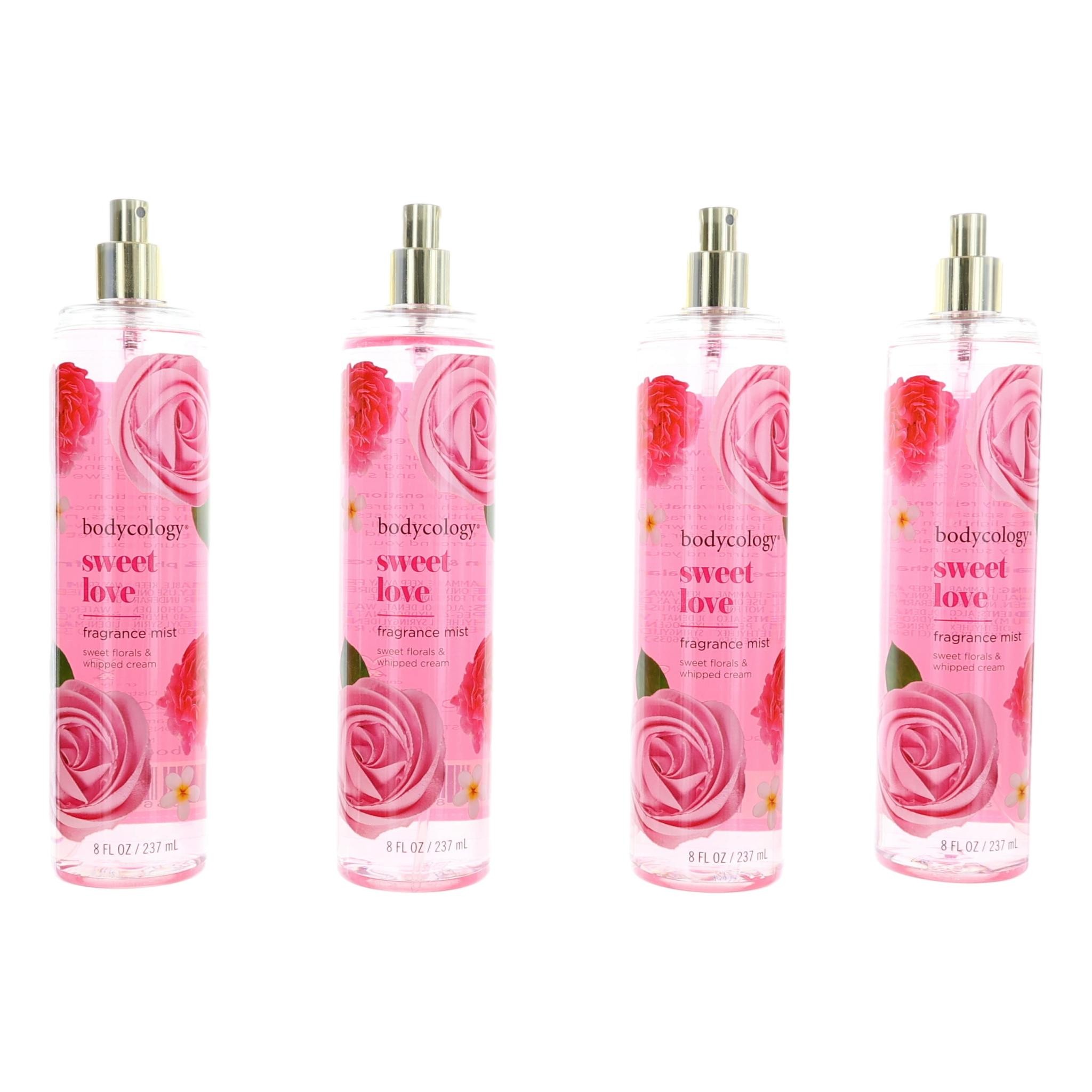 Foto 2 pulgar | Fragrance Mist Bodycology Sweet Love, 240 Ml, Para Mujer (paquete De 4) - Venta Internacional.