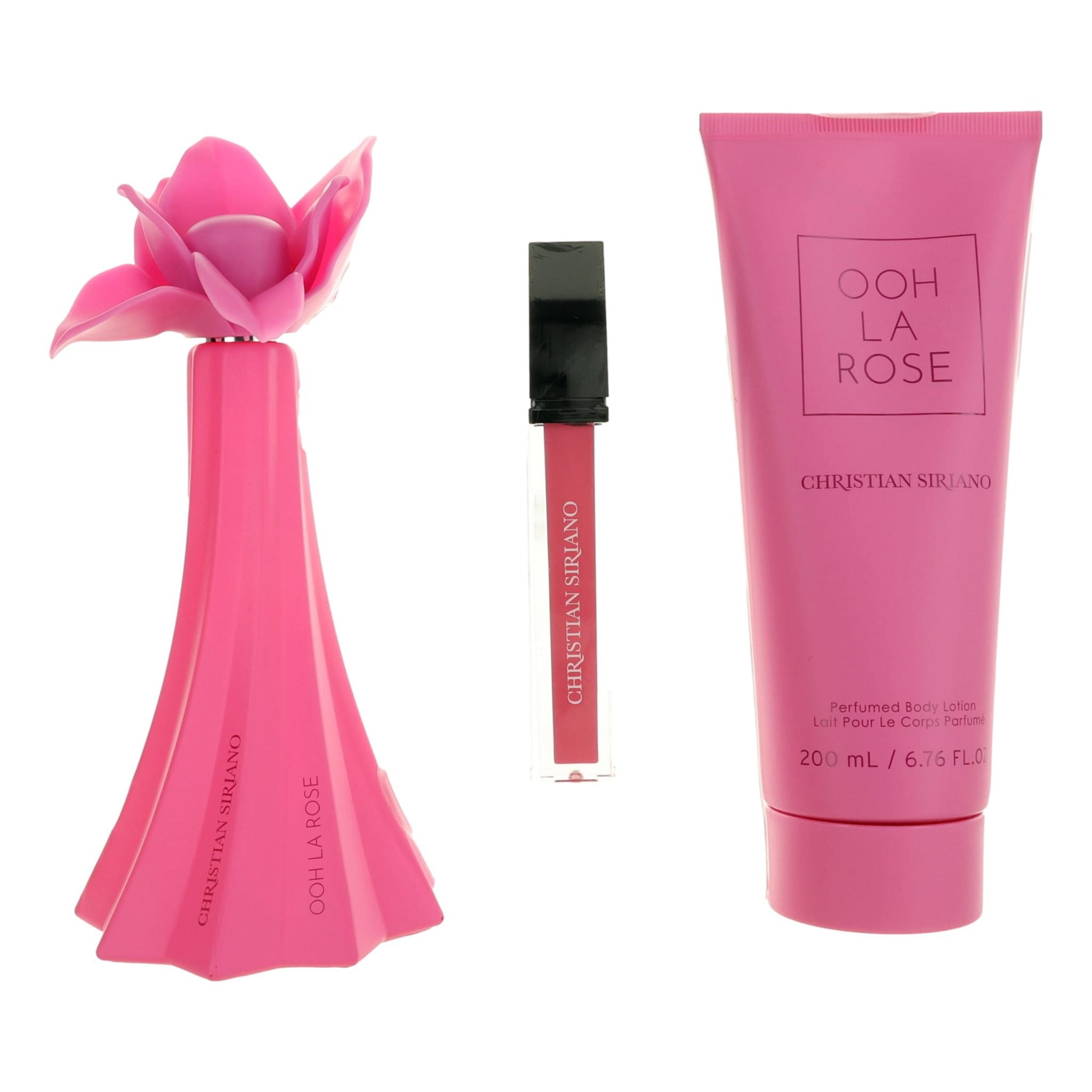 Foto 2 pulgar | Set De Regalo De Perfume Christian Siriano Ooh La Rose 100 Ml Para Mujer - Venta Internacional.