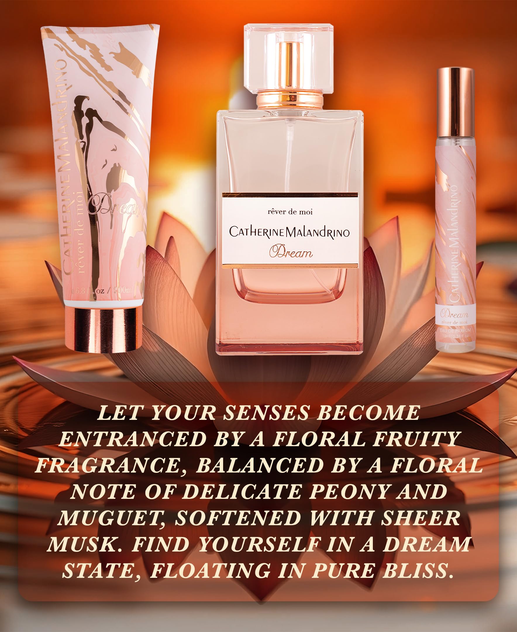 Foto 2 | Perfume Catherine Malandrino Dream Eau De Parfum Set De 3 Piezas - Venta Internacional.