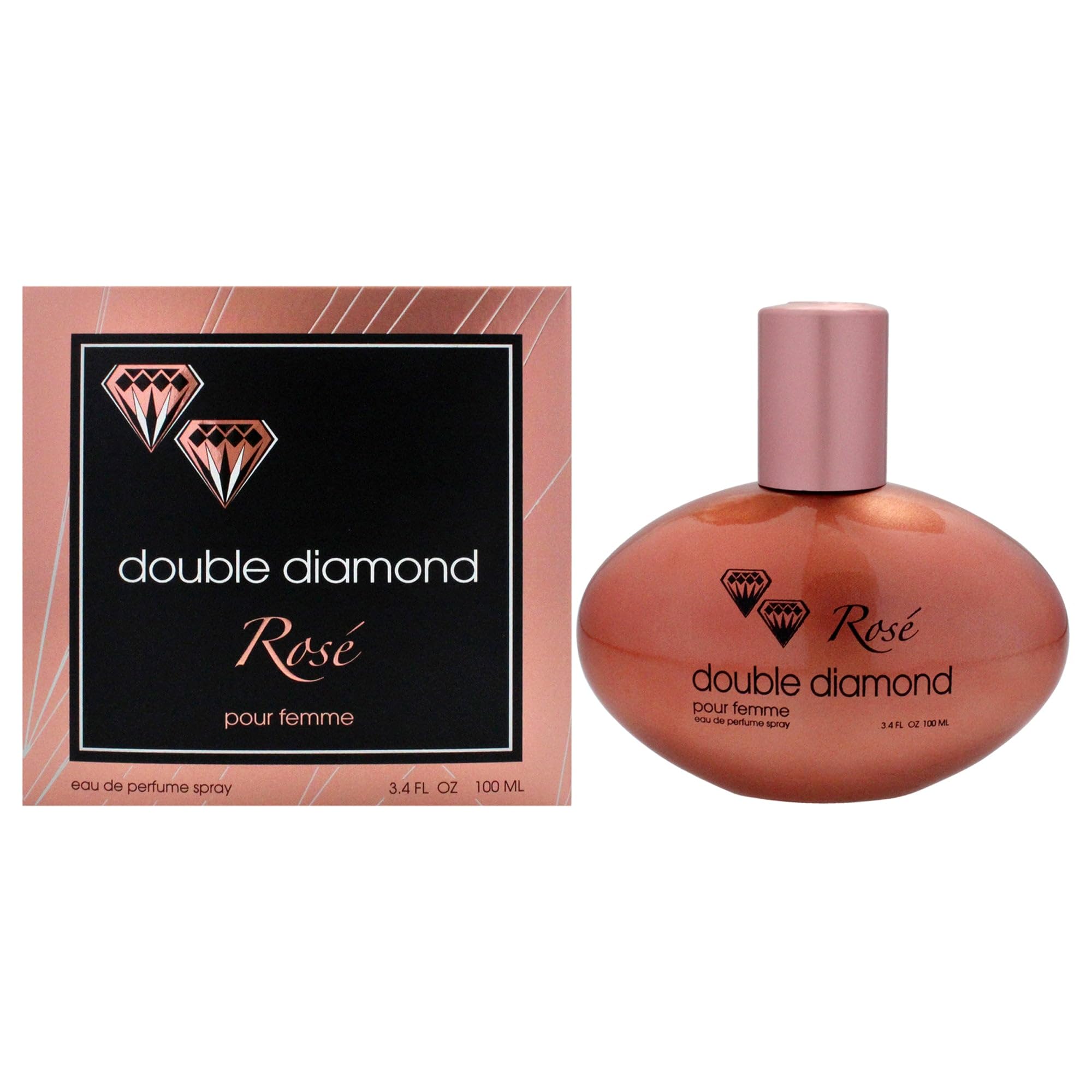 Perfume Double Diamond Rose Eau De Parfum Para Mujer, 100 Ml - Venta Internacional.