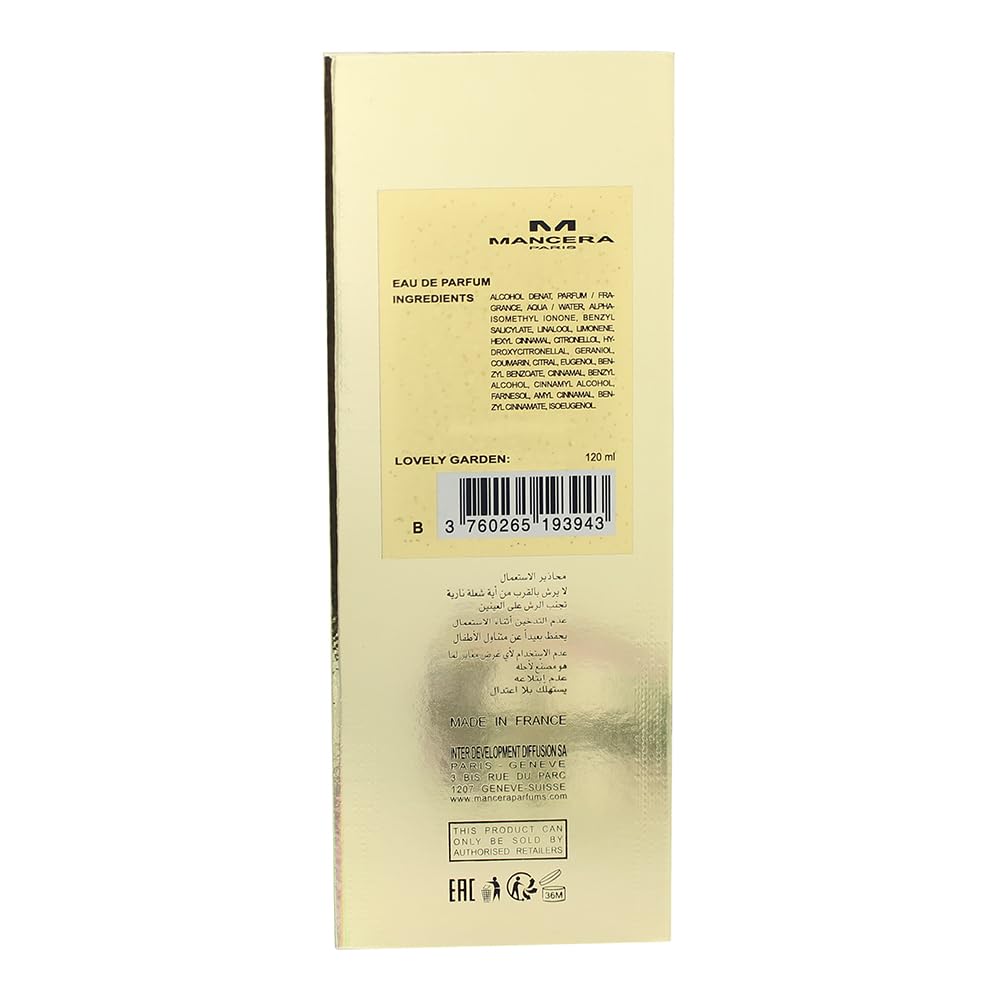 Foto 3 pulgar | Perfume Mancera Lovely Garden Eau De Parfum 120 Ml Para Mujer - Venta Internacional.