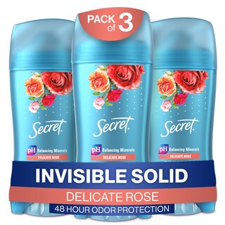 Foto 1 | Desodorante Antitranspirante Secret Invisible Solid Rose 75 Ml X 3 - Venta Internacional.