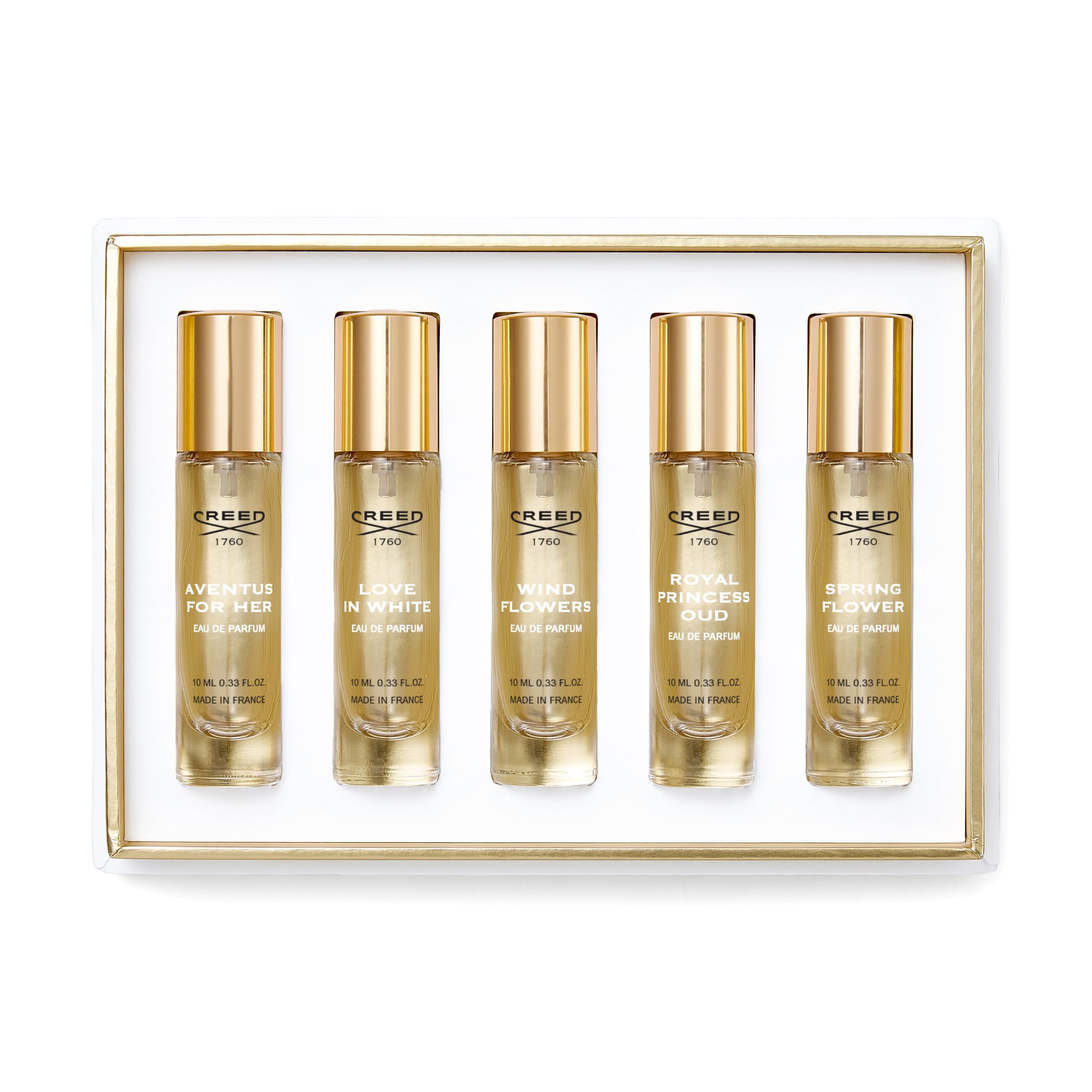 Set De Perfume Creed Para Mujer, 5 Aromas Exclusivos, 10 Ml, Regalo Navideño - Venta Internacional.