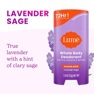 Foto 4 | Desodorante Lume Whole Body Smooth Solid Stick, 72 G, Lavanda Y Salvia - Venta Internacional.