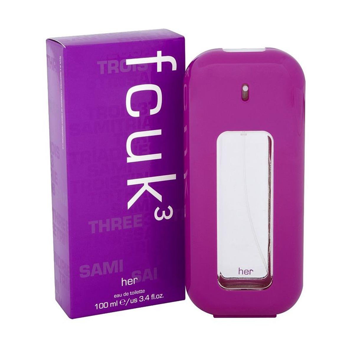 Foto 2 pulgar | Perfume Fcuk Fcuk 3 Eau De Toilette 100 Ml Para Mujer - Venta Internacional.