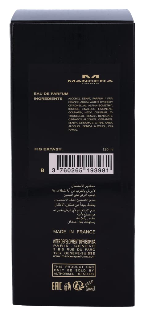 Foto 5 pulgar | Perfume Mancera Fig Extasy Eau de Parfum 120 ml-Venta Internacional