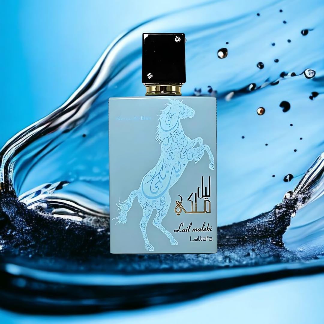 Foto 7 pulgar | Perfume Lattafa Lail Maleki Moroccon Blue, Perfume, 100 Ml - Venta Internacional.