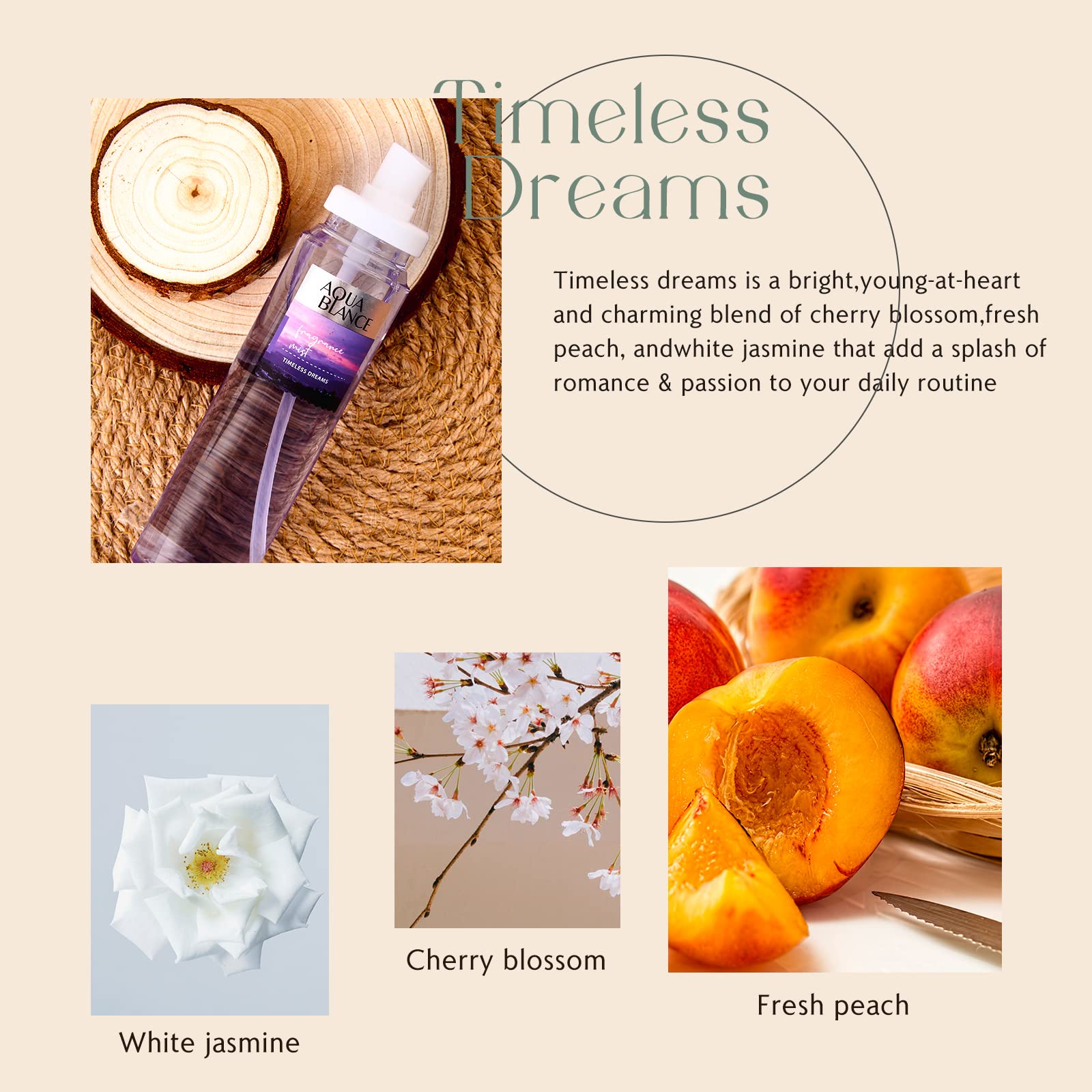Foto 4 pulgar | Spray Corporal Aqua Blance Aqua Blance Timeless Dreams 100 Ml X 3 - Venta Internacional.