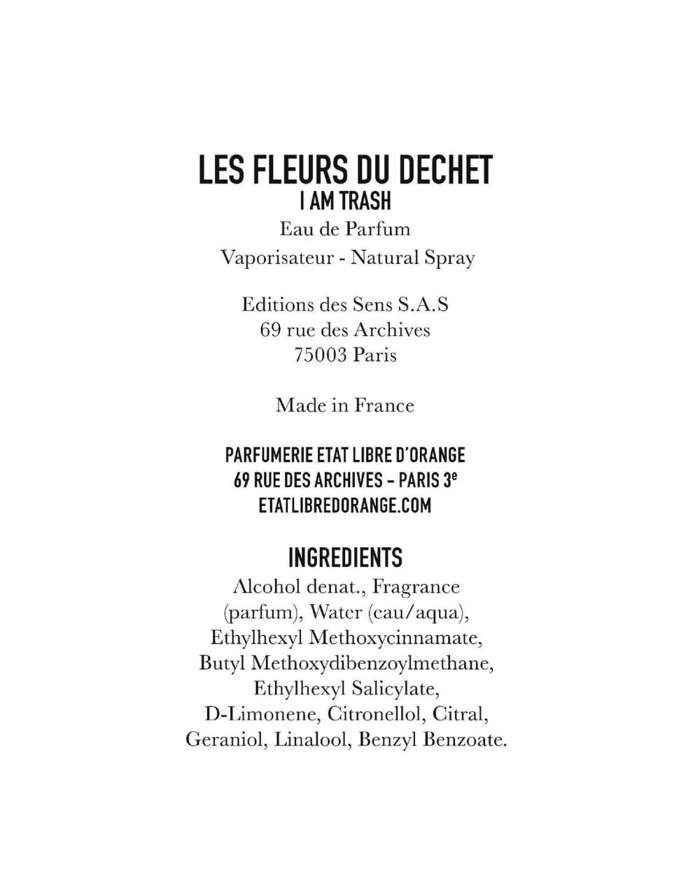 Foto 3 | Perfume Etat Libre D'orange I Am Trash Les Fleurs De Dechet 50 Ml - Venta Internacional.