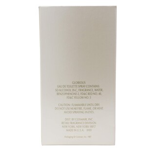 Foto 4 | Perfume Gloria Vanderbilt Glorious Eau De Toilette 50 Ml Para Mujer - Venta Internacional.