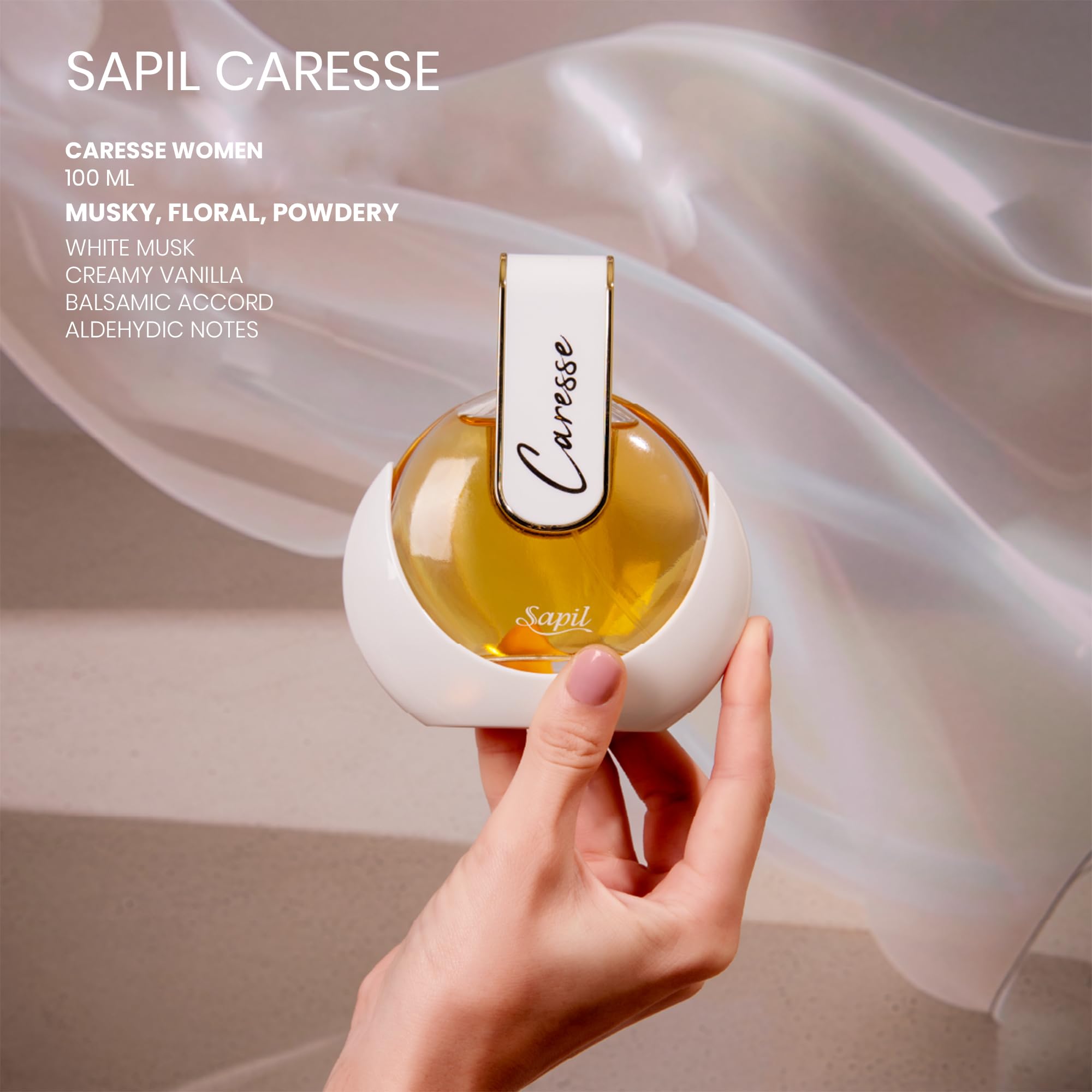Foto 6 pulgar | Perfume Sapil Caresse Para Mujer, 80 Ml, Almizcle Floral De Larga Duración - Venta Internacional.