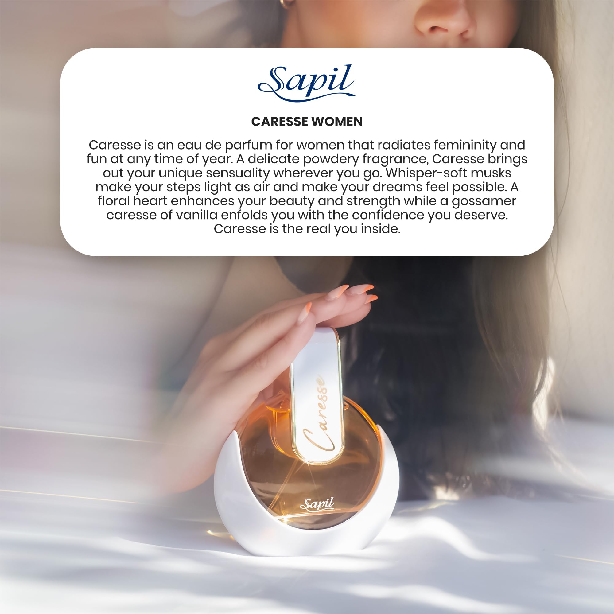 Foto 7 pulgar | Perfume Sapil Caresse Para Mujer, 80 Ml, Almizcle Floral De Larga Duración - Venta Internacional.