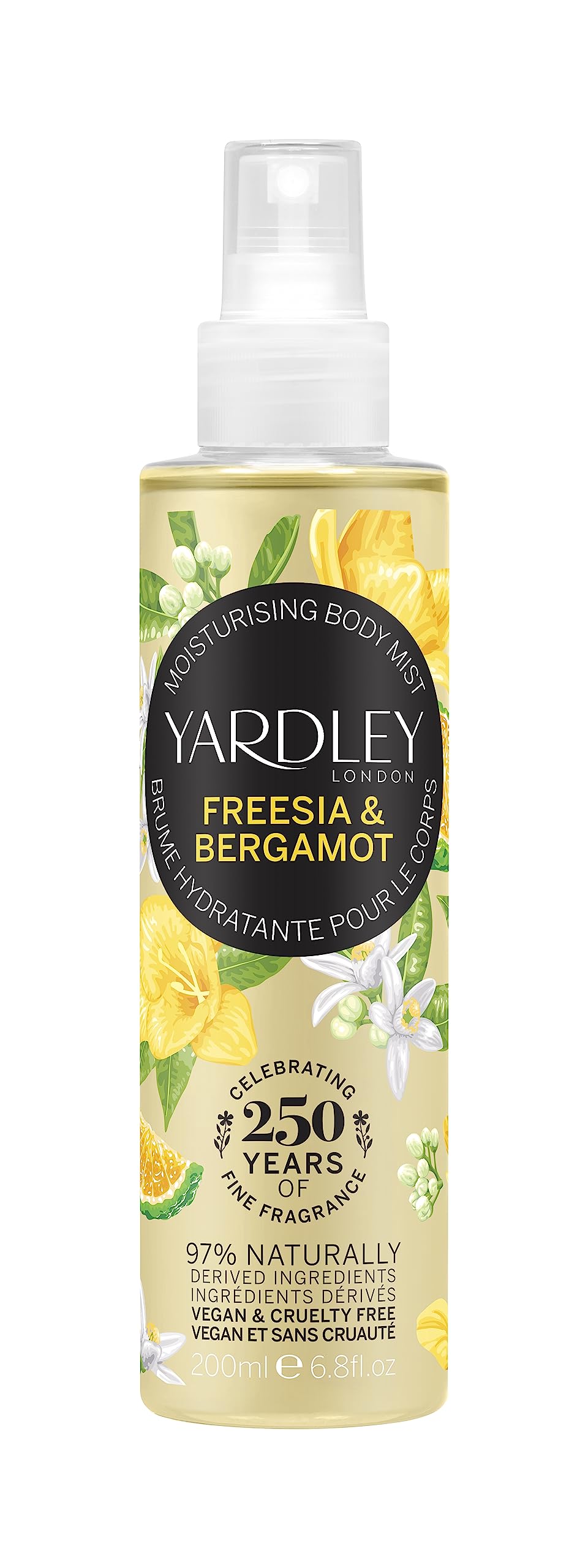 Foto 1 | Bruma Perfume Yardley Con Fragancia De Fresia Y Bergamota, 200 Ml - Venta Internacional.