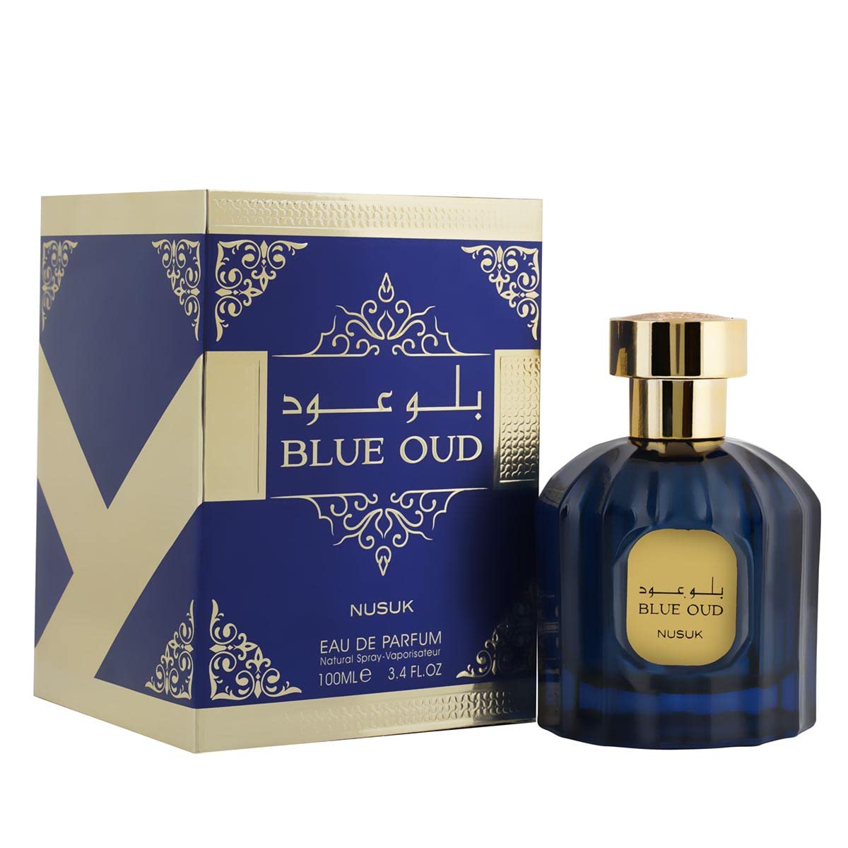 Foto 2 pulgar | Perfume Nusuk Blue Oud Eau De Parfum, 100 Ml, En Aerosol, Unisex - Venta Internacional.