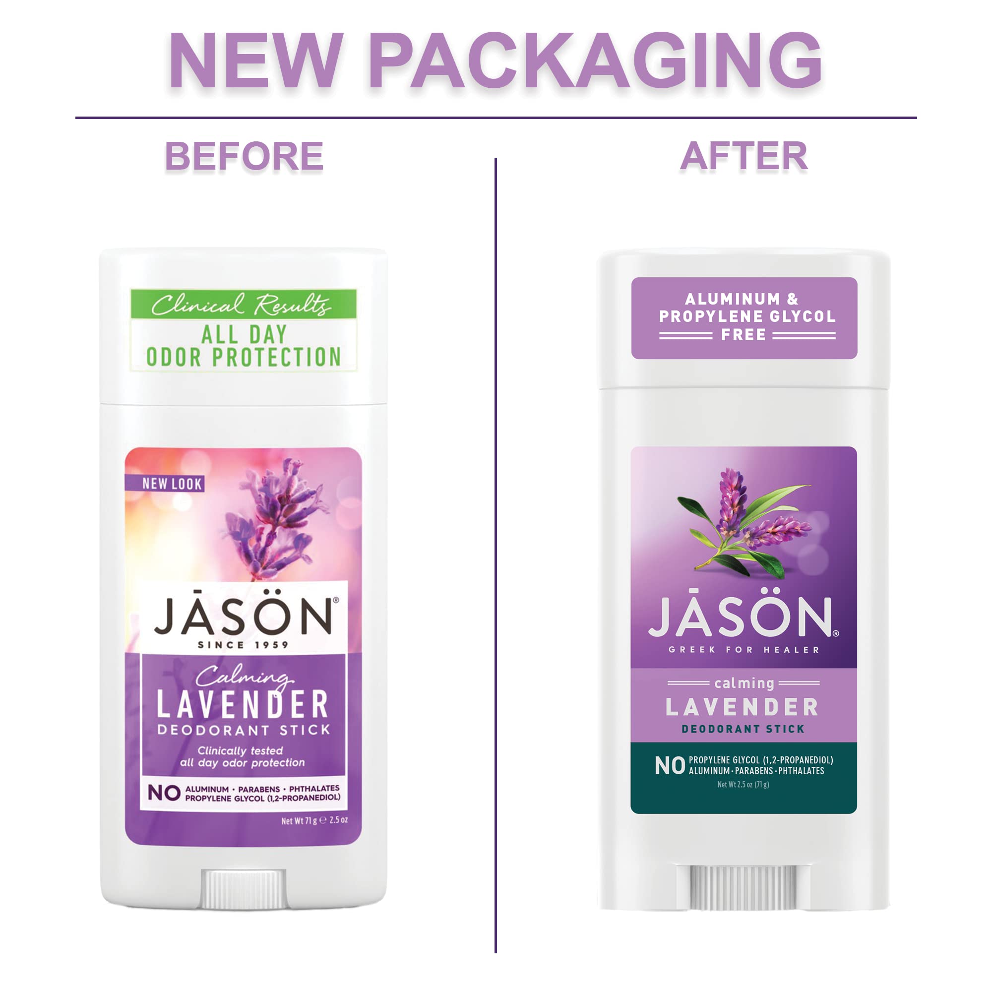 Foto 4 pulgar | Desodorante En Barra Jason Calming Lavender, 75 Ml, Sin Aluminio - Venta Internacional.