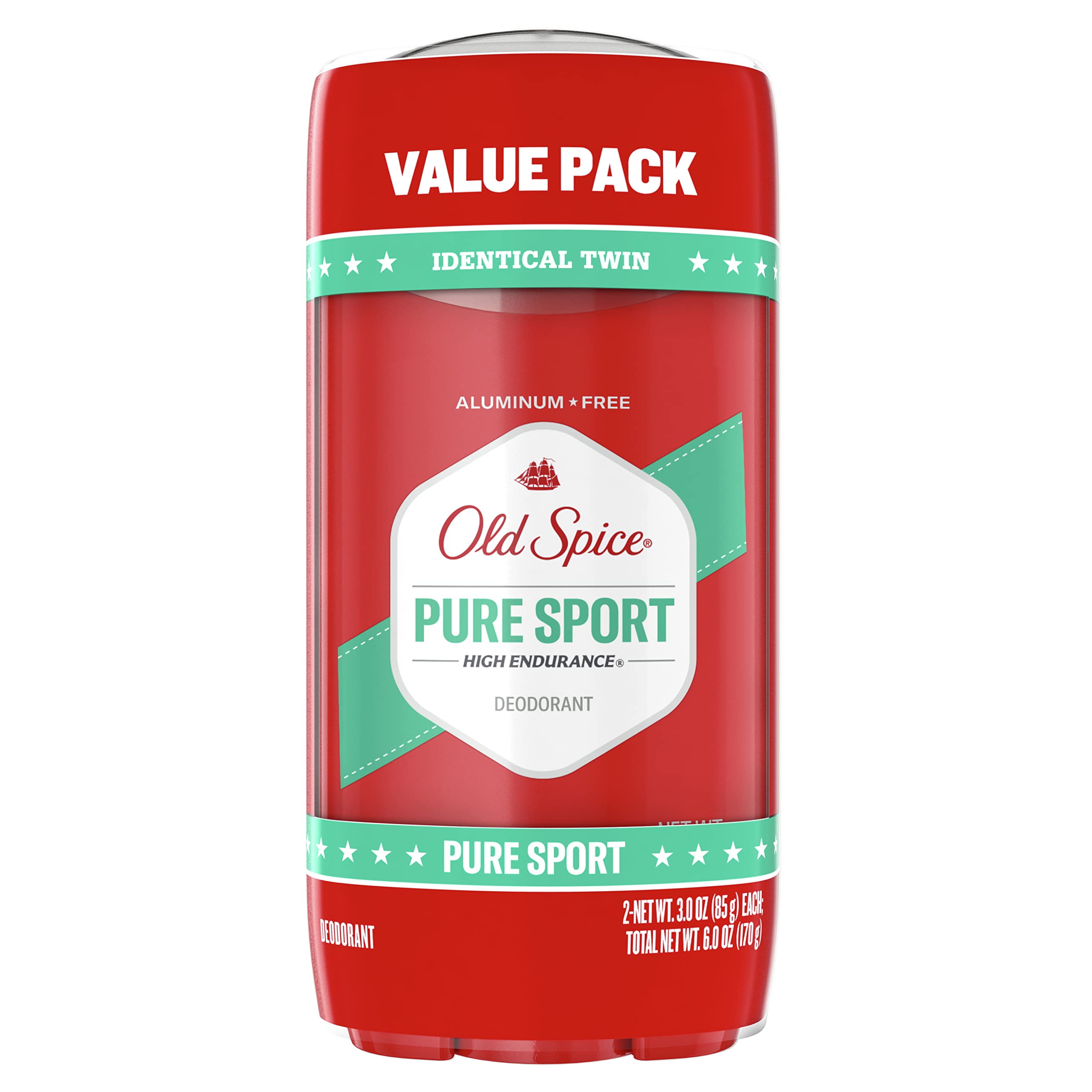 Foto 2 pulgar | Desodorante Old Spice, Libre De Aluminio, Alta Resistencia, Pure Sport, 90 Ml - Venta Internacional.