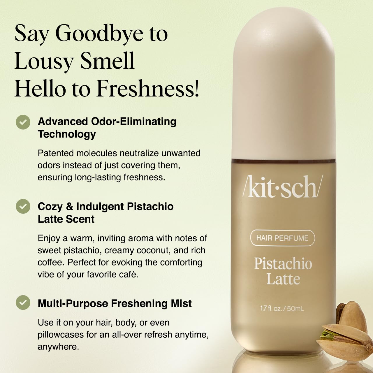 Foto 2 | Perfume Para El Cabello Kitsch Pistachio Latte, 50 Ml, Para Mujer - Venta Internacional.
