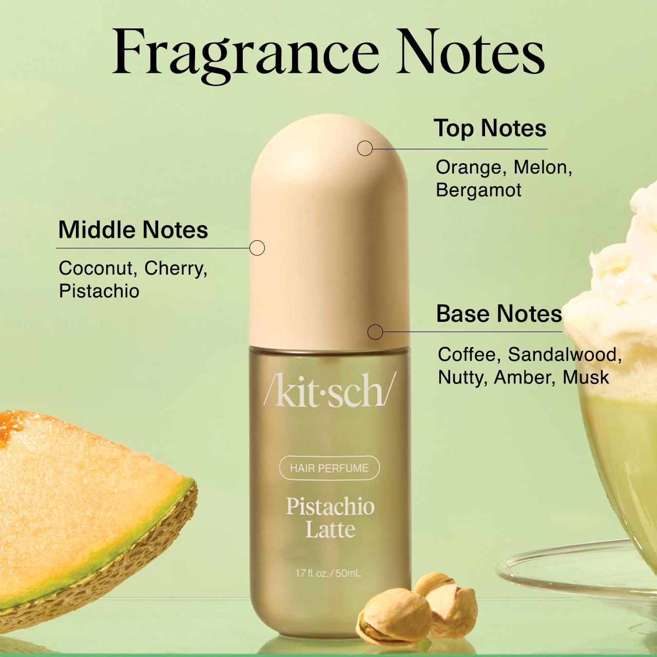 Foto 8 pulgar | Perfume Para El Cabello Kitsch Pistachio Latte, 50 Ml, Para Mujer - Venta Internacional.