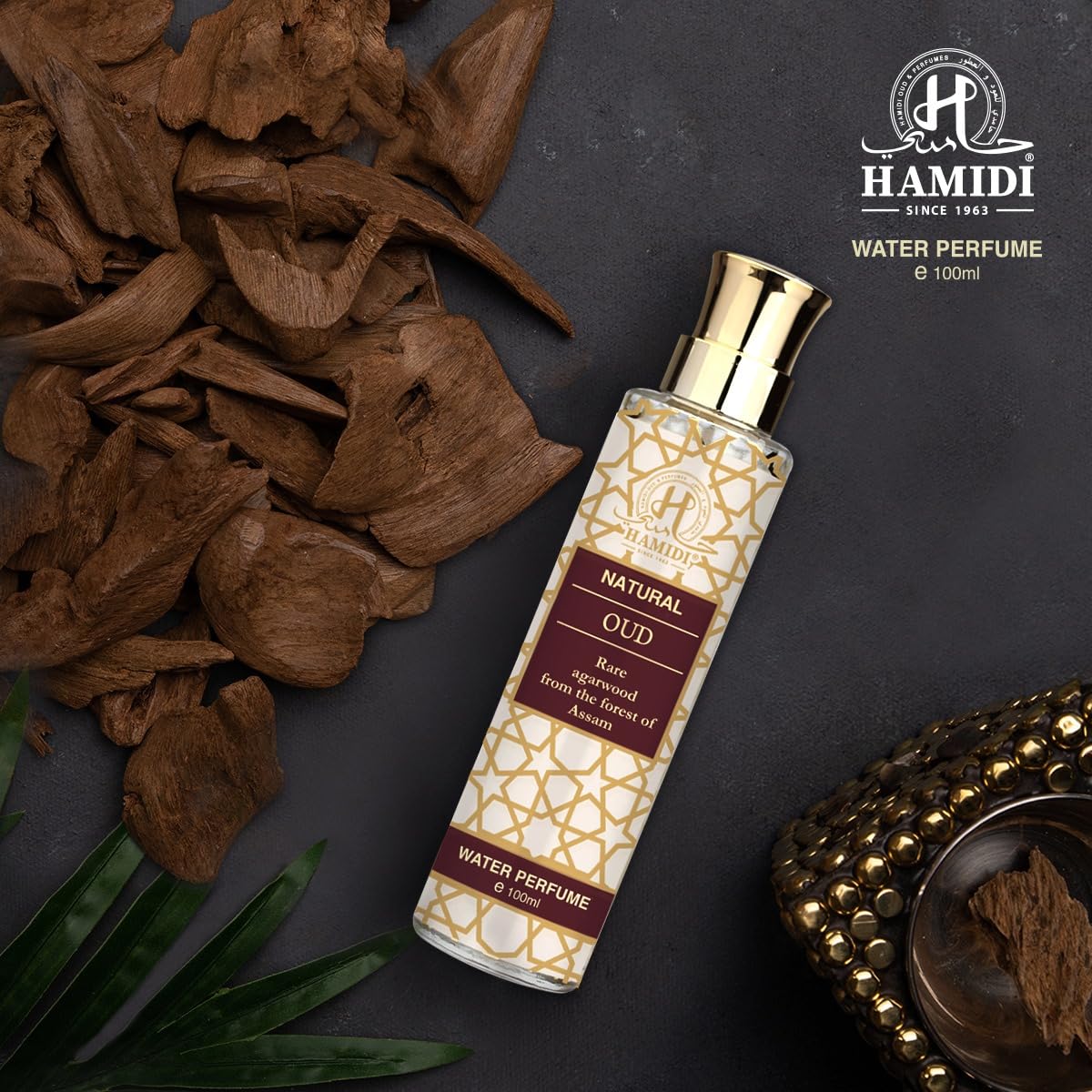 Foto 5 pulgar | Agua De Perfume Hamidi Natural Oud 100 Ml Sin Alcohol - Venta Internacional.