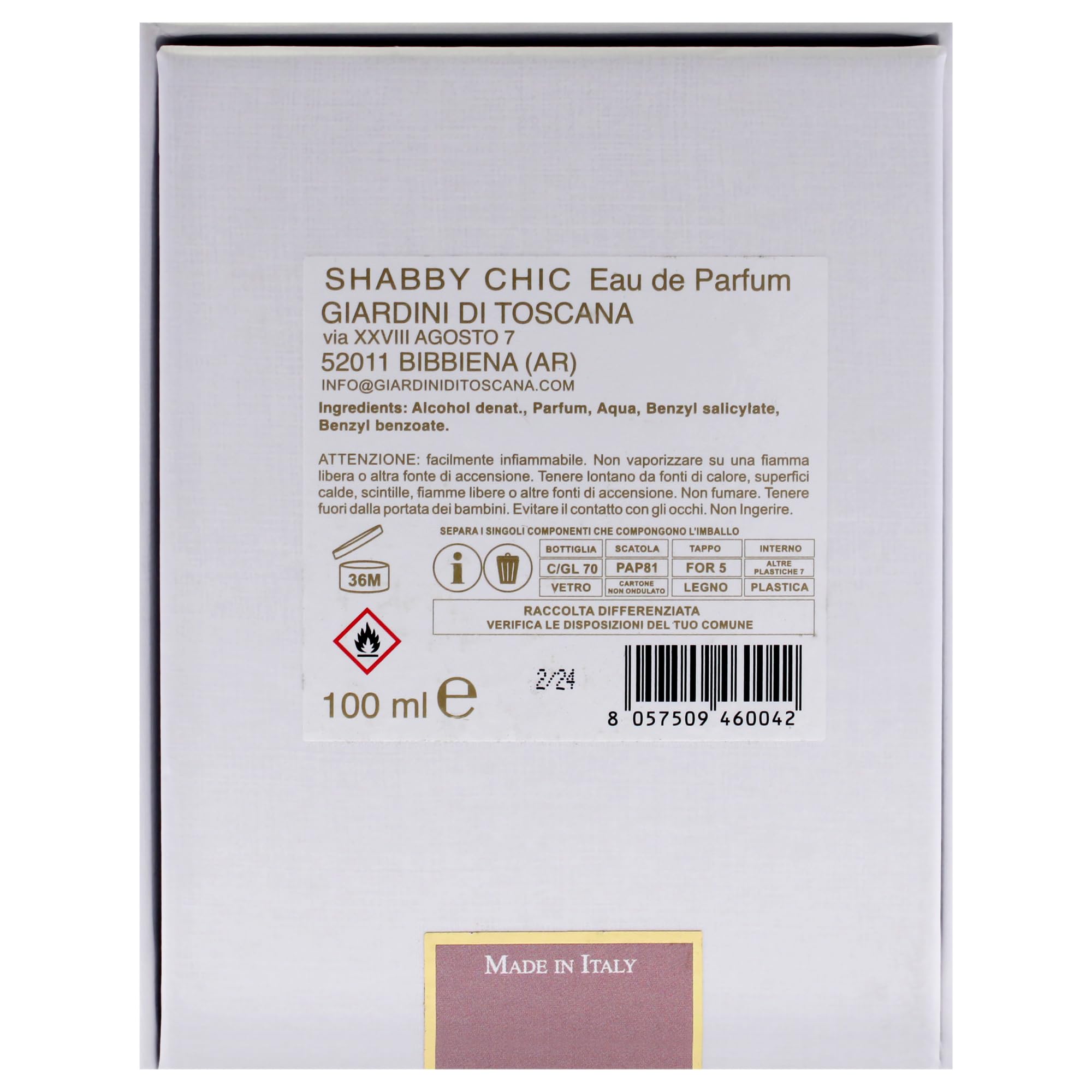 Foto 8 pulgar | Perfume Ducci Giardini Di Toscana Shabby Chic Edp De 100 Ml, Unisex - Venta Internacional.