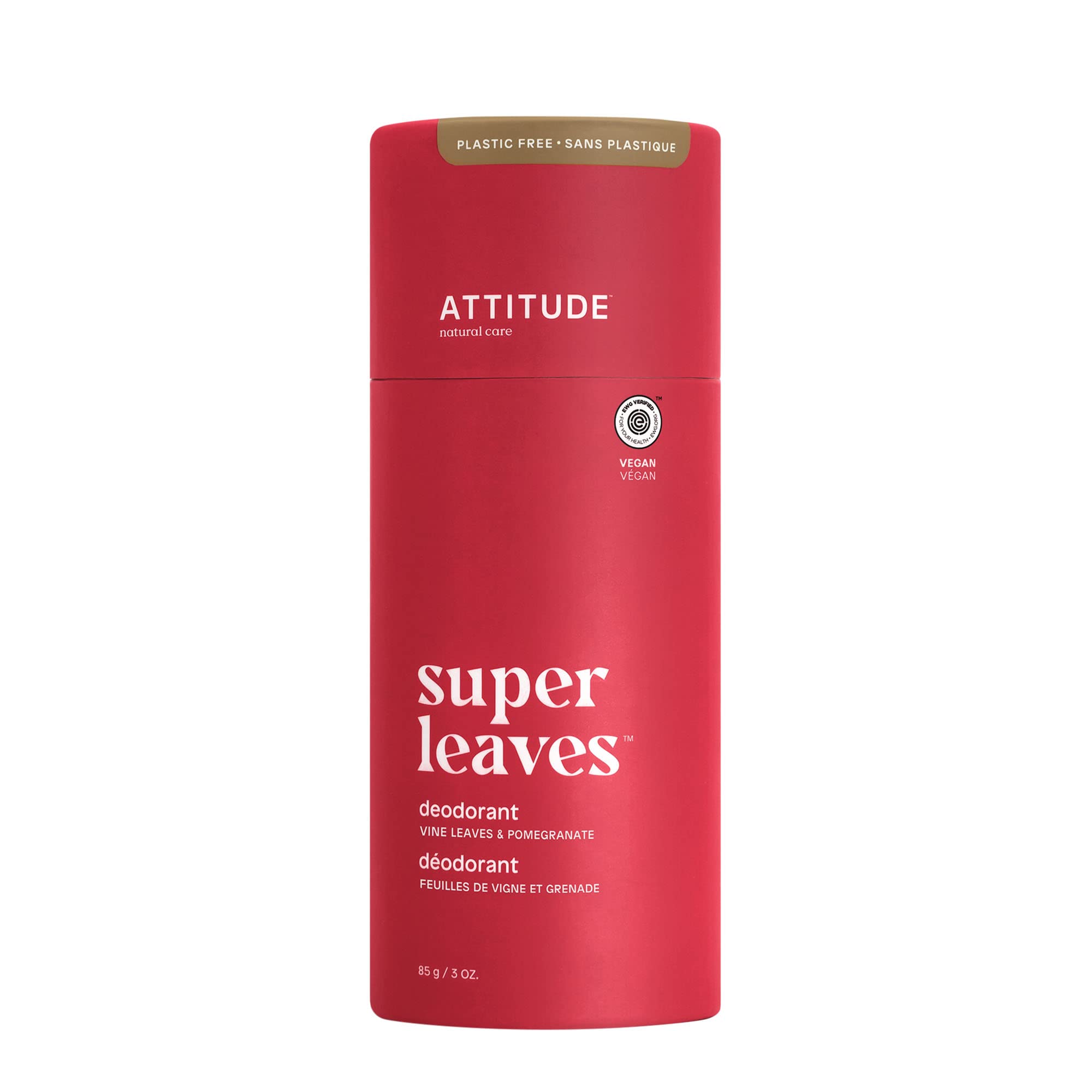 Foto 2 pulgar | Desodorante Attitude, Hojas De Parra Y Granada, Sin Plástico, 90 Ml - Venta Internacional.