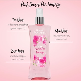 Foto 2 | Spray Corporal Body Fantasies Signature Pink Sweet Pea 236 Ml - Venta Internacional.