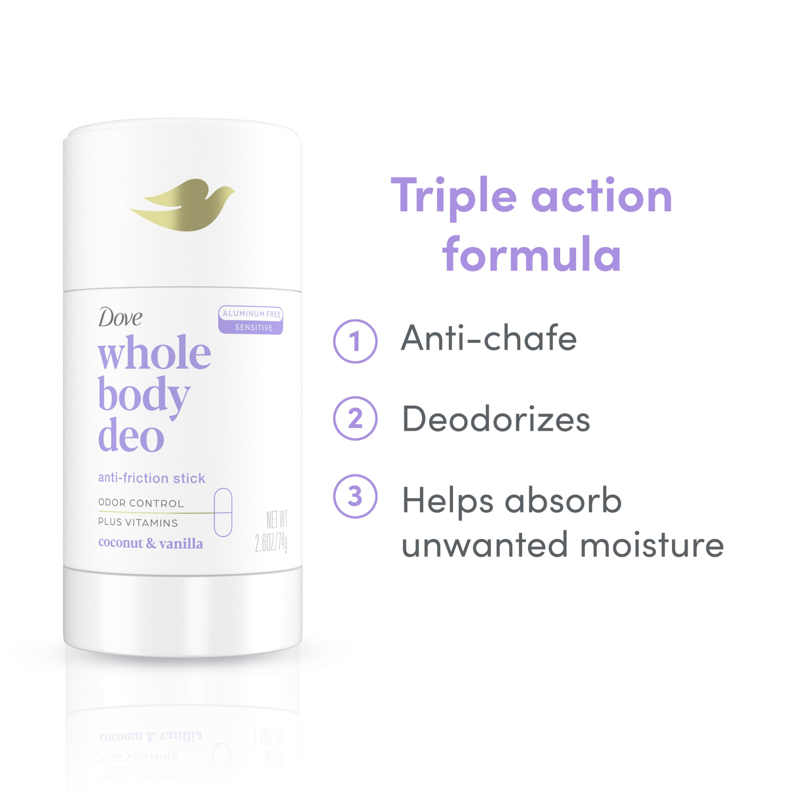 Foto 4 pulgar | Desodorante En Barra Dove Whole Body Deo Sin Aluminio, 75 Ml - Venta Internacional.