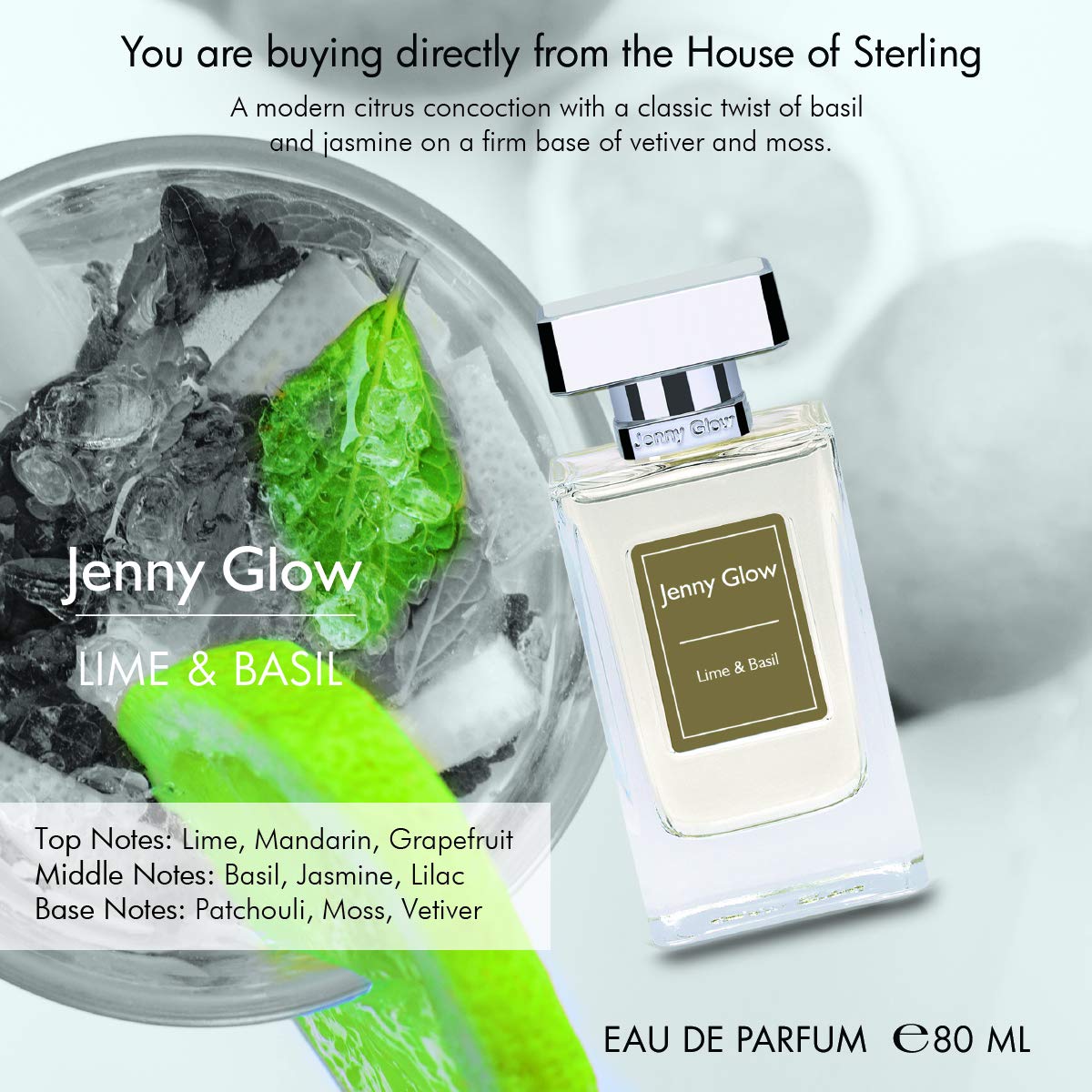 Foto 3 | Perfume Jenny Glow Lime And Basil Eau De Parfum Para Uni, 80 Ml - Venta Internacional.