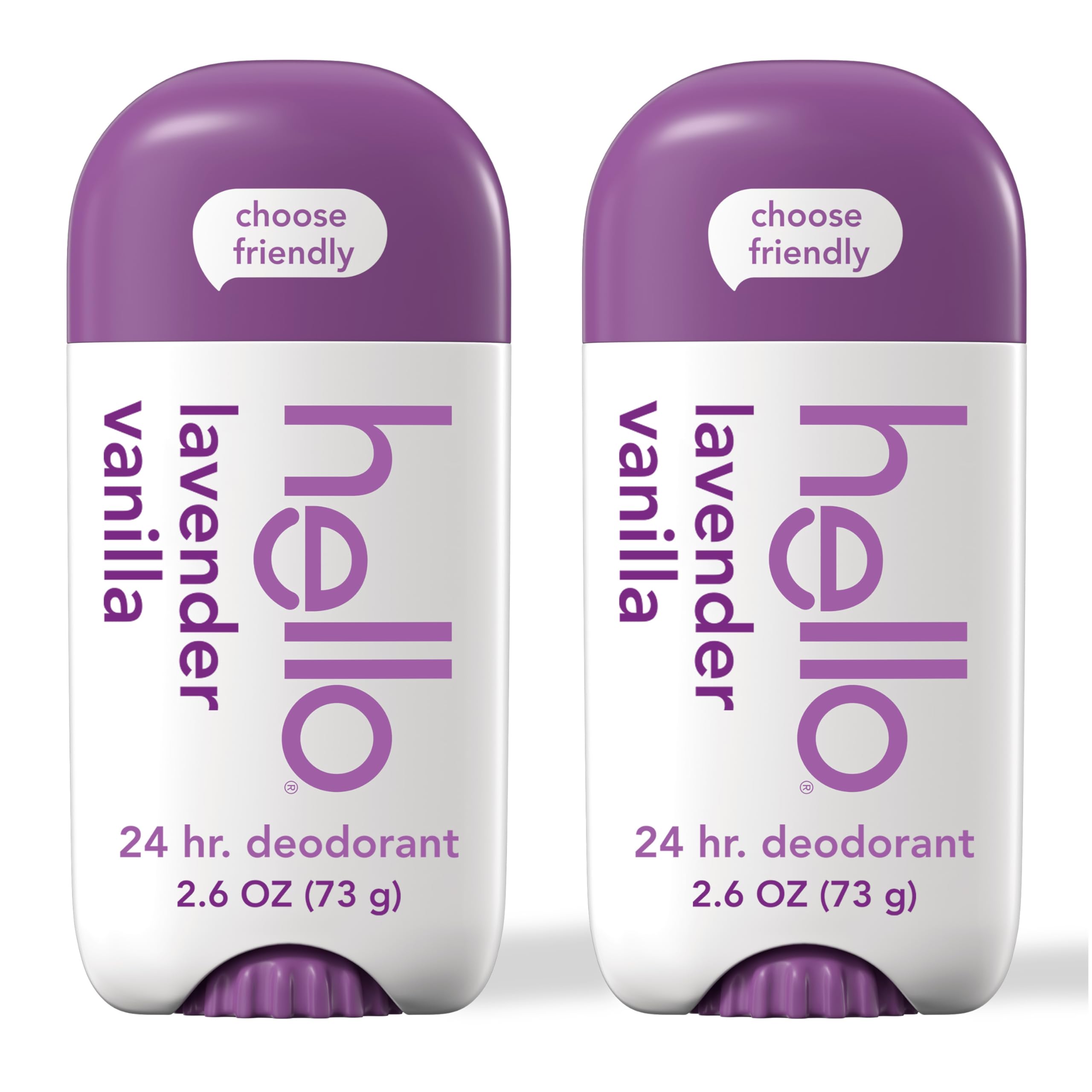 Foto 1 | Desodorante Hello Lavender, Vainilla, Libre De Aluminio, 75 Ml, Paquete De 2 - Venta Internacional.