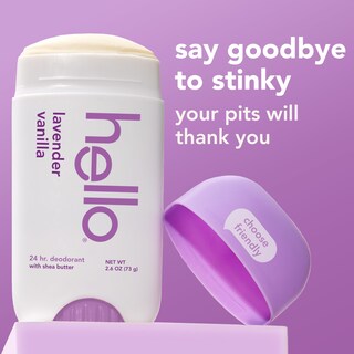 Foto 2 | Desodorante Hello Lavender, Vainilla, Libre De Aluminio, 75 Ml, Paquete De 2 - Venta Internacional.