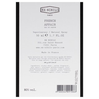 Foto 7 | Perfume Ex Nihilo French Affair De 50 Ml Para Unisex - Venta Internacional.