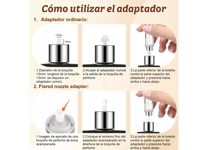 Foto 3 pulgar | Xtellar Elegante Mini Atomizador De Perfume Recargable, Set De 2, Ideal Para Viajes