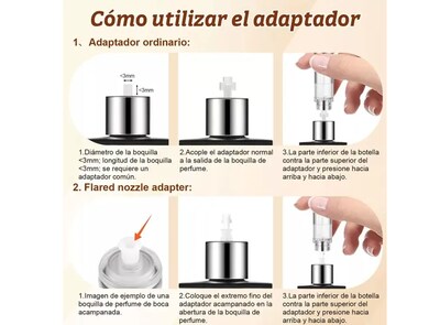 Foto 2 | Xtellar Elegante Mini Atomizador De Perfume Recargable, Set De 2, Ideal Para Viajes