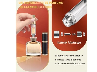 Foto 3 | Xtellar Elegante Mini Atomizador De Perfume Recargable, Set De 2, Ideal Para Viajes