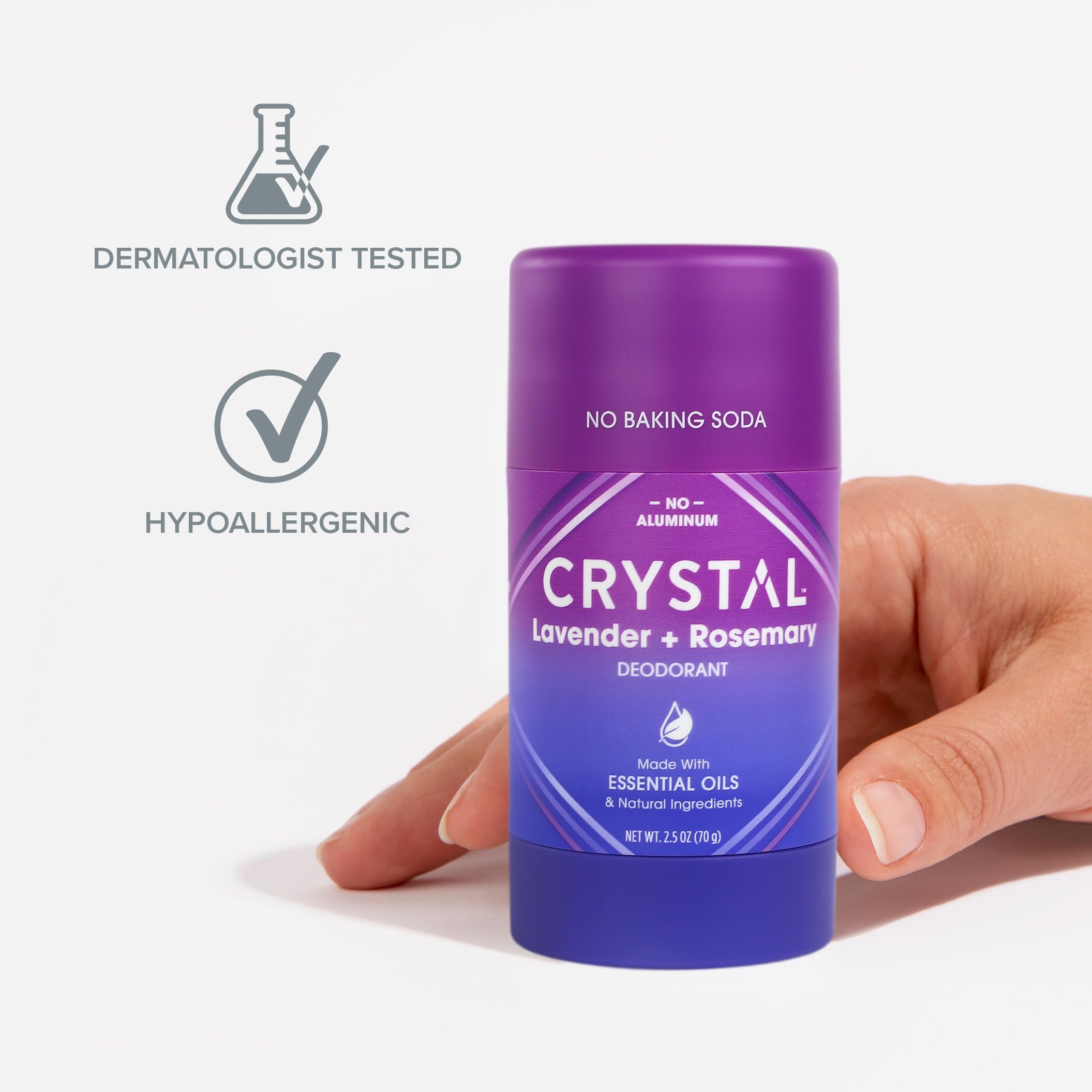 Foto 6 pulgar | Desodorante Crystal Essence En Barra De Magnesio, 75 Ml, Lavanda Y Romero - Venta Internacional.