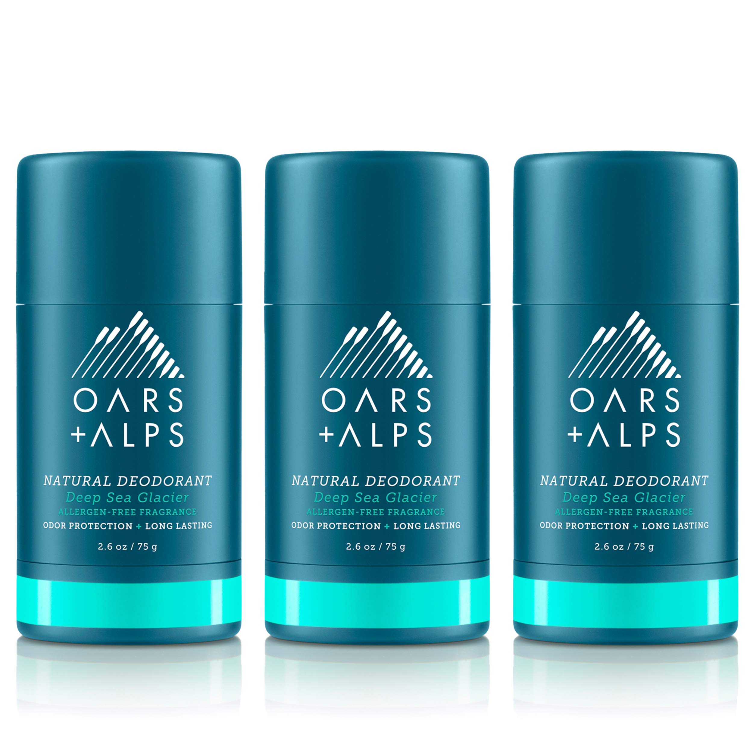 Foto 2 pulgar | Desodorante Oars + Alps, Sin Aluminio, Deep Sea Glacier, 75 Ml, Paquete De 3 - Venta Internacional.