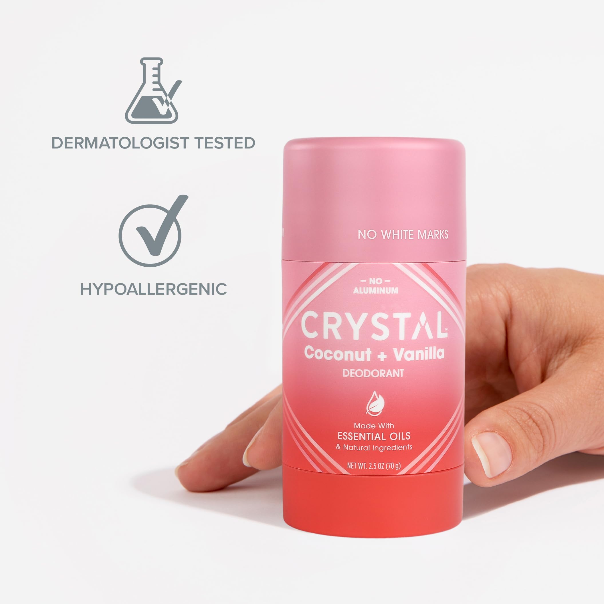 Foto 6 pulgar | Desodorante Crystal Essence En Barra De Magnesio, 75 Ml, Coco Y Vainilla - Venta Internacional.
