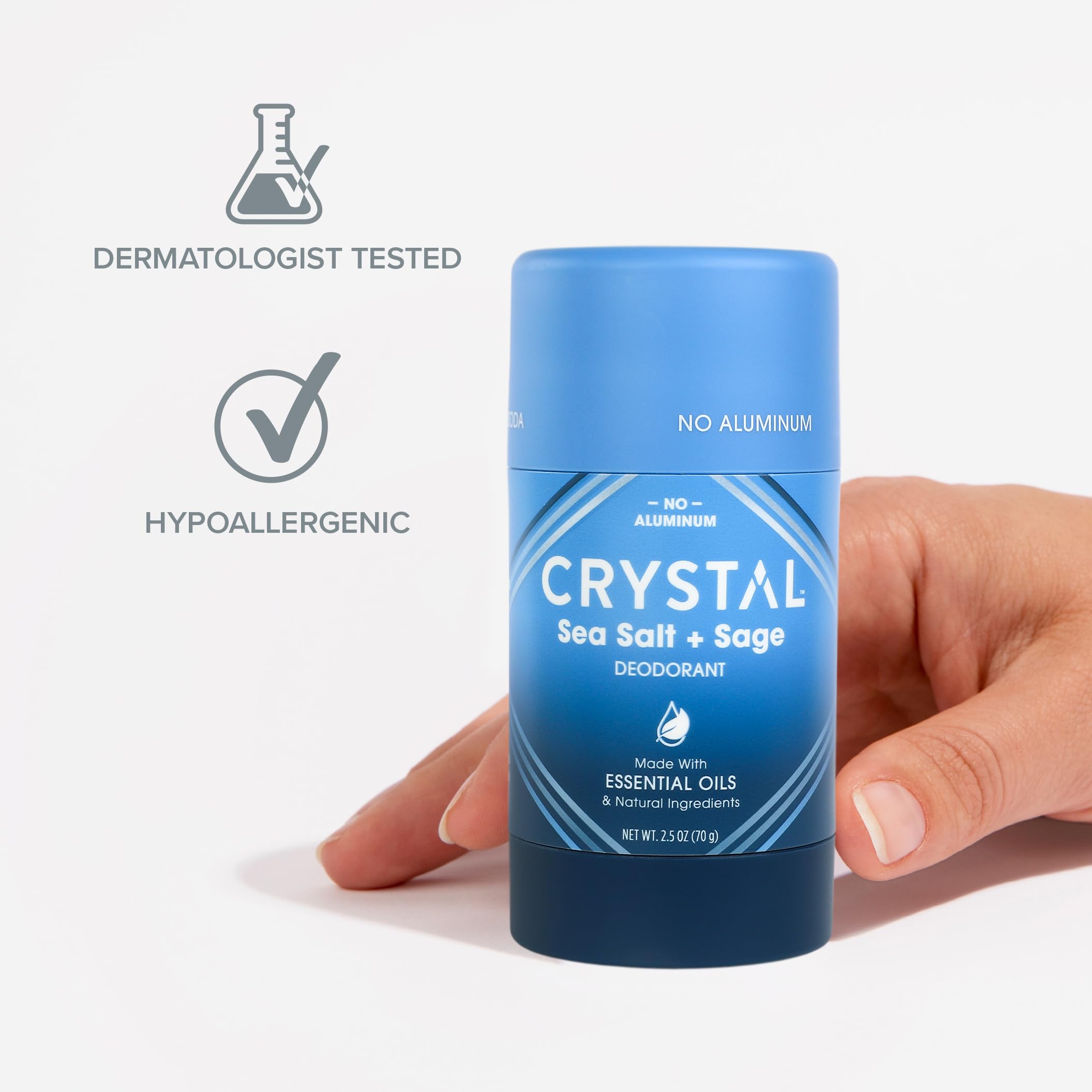 Foto 6 pulgar | Desodorante Crystal Essence En Barra Sólida De Magnesio 75 Ml - Venta Internacional.