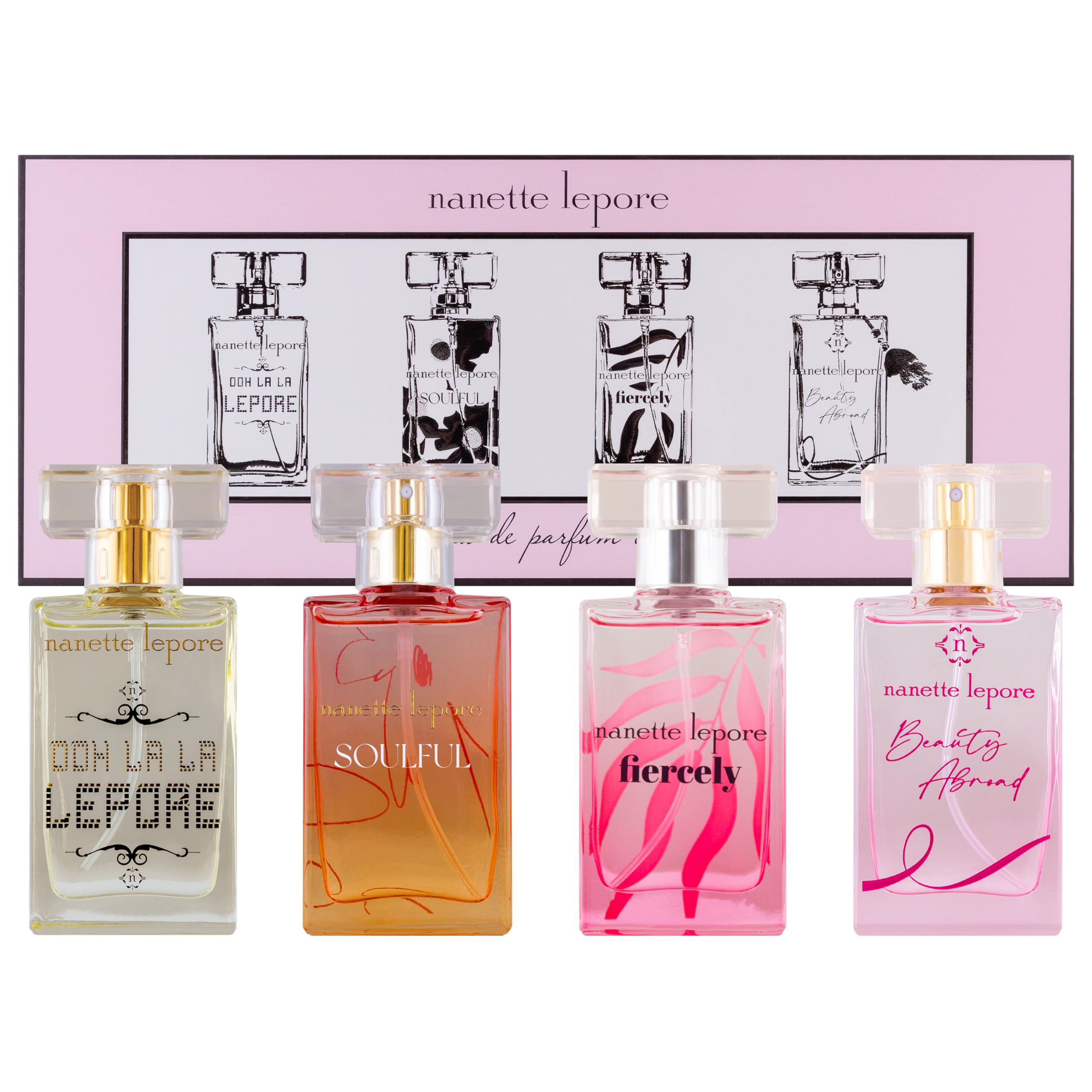 Foto 4 pulgar | Set De Perfume Nanette Lepore Chic Coffret Collection, 20 Ml, 4 Unidades - Venta Internacional.