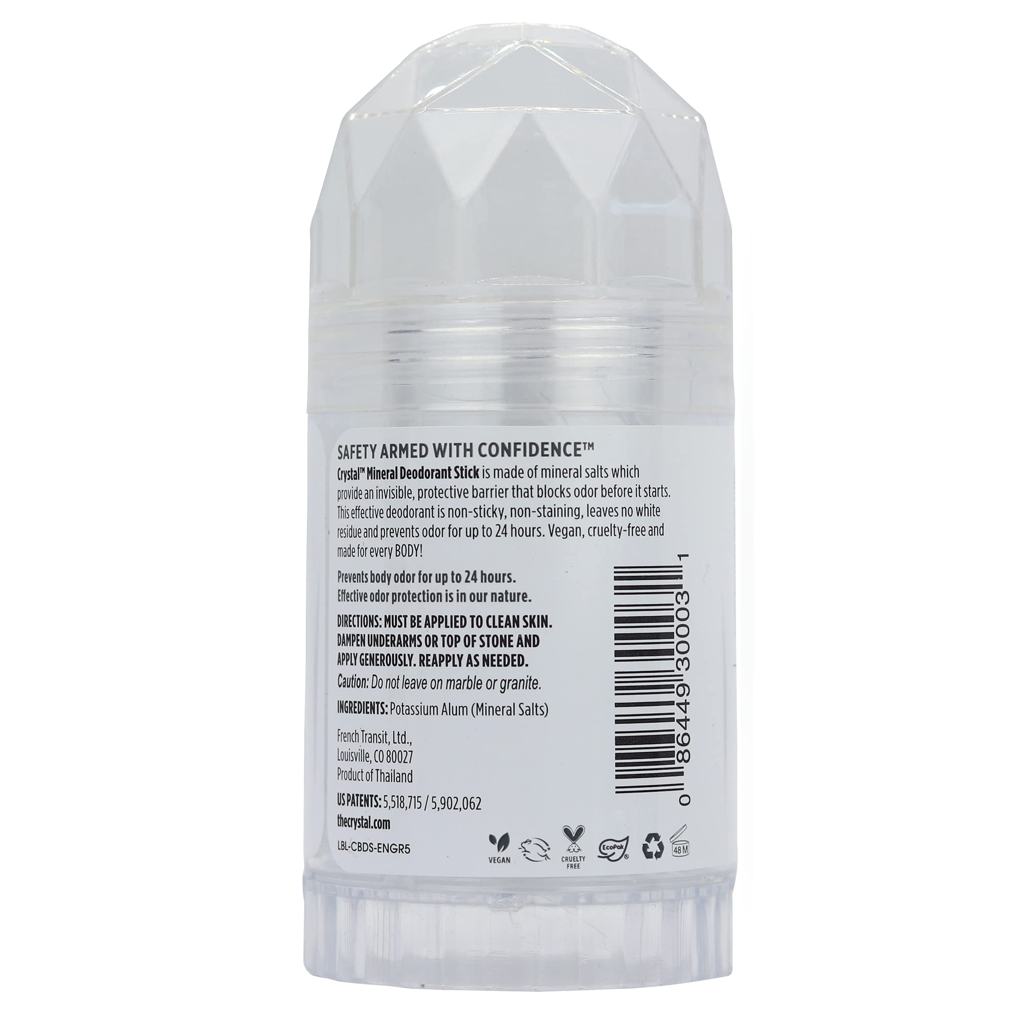 Foto 3 pulgar | Desodorante En Barra Crystal, Desodorante Sin Perfume, 125 Ml - Venta Internacional.