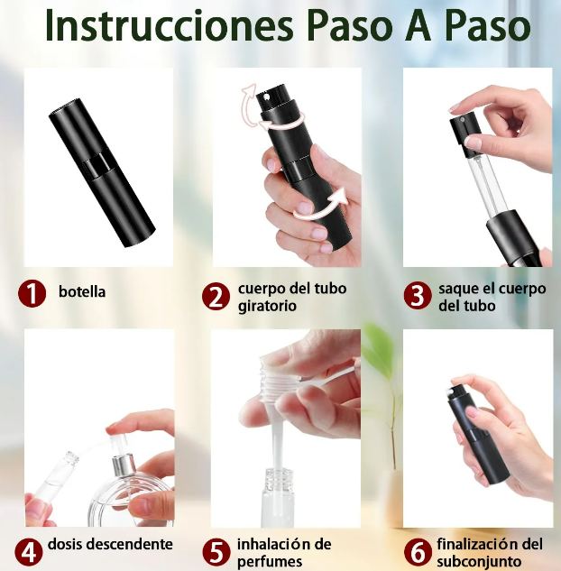 Foto 4 | Conjunto de 3 Mini Perfumeros Recargables 10ml Xtellar - Negro