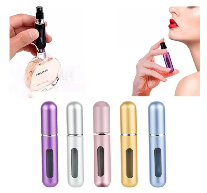 Foto 4 pulgar | Perfumero Xtellar Recargable De Viaje 5 Pack Kit De Botellas de 5 colores diferentes