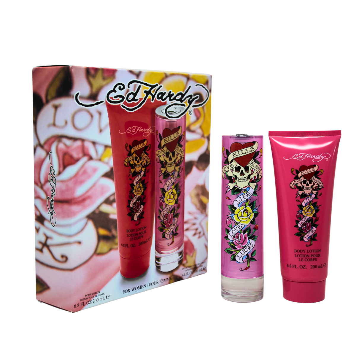 Foto 2 pulgar | Christian Audigier Ed Hardy 2 Pz Para Mujer