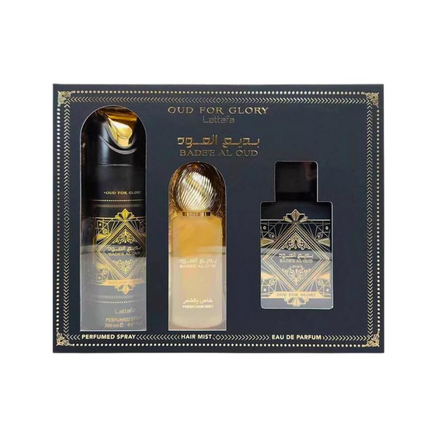 Foto 2 pulgar | Perfume Lattafa Badee Al Oud For Glory 100 Ml + 200 Ml + 50 Ml - Venta Internacional.