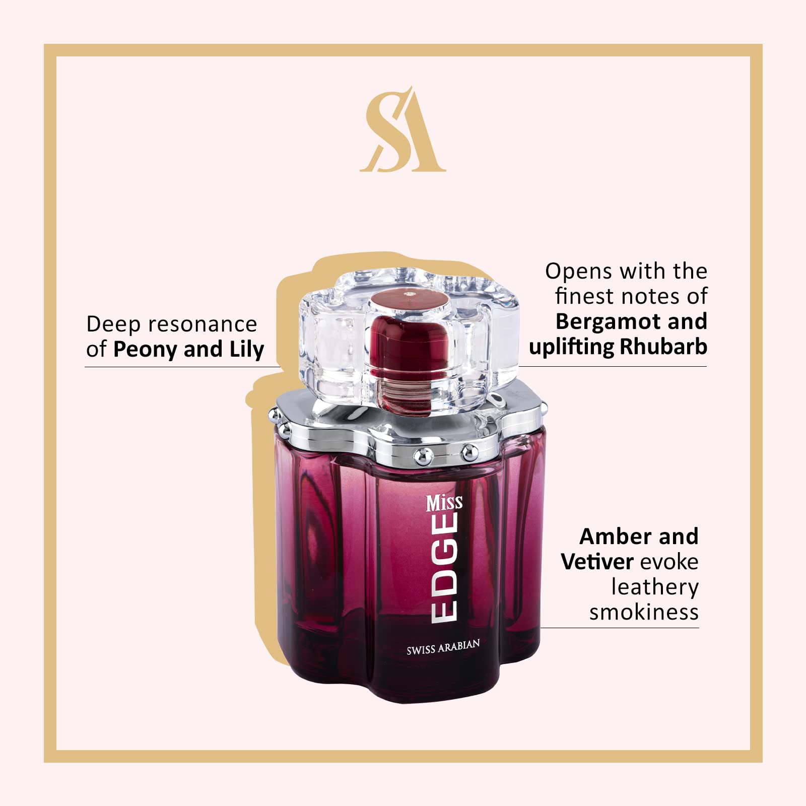 Foto 3 pulgar | Perfume Swiss Arabian Miss Edge Eau De Parfum 100 Ml - Venta Internacional.
