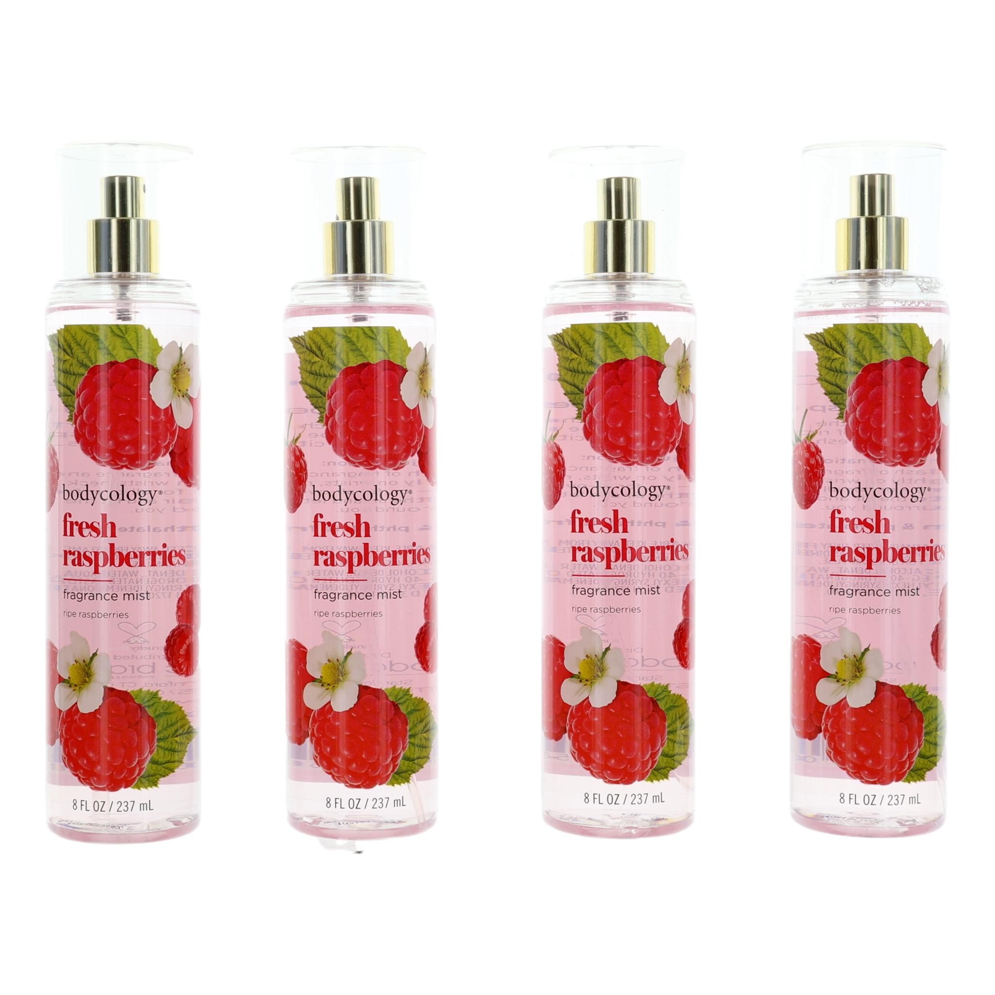 Foto 1 | Fragrance Mist Bodycology Fresh Raspberries, 240 Ml, Paquete De 4 Unidades, Para Mujer - Venta Internacional.